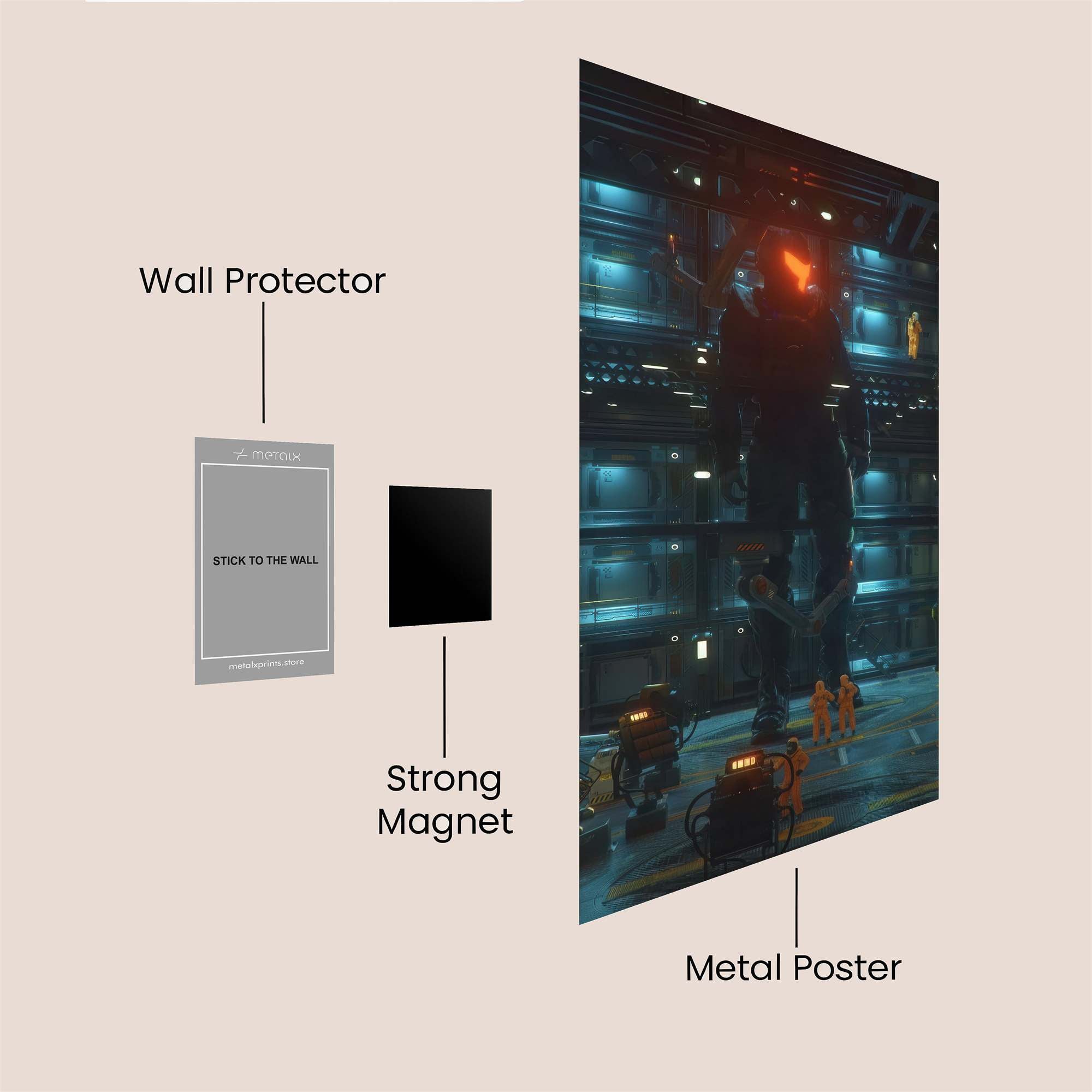 Mech Shadowplay Safe Wall Magnetic / M