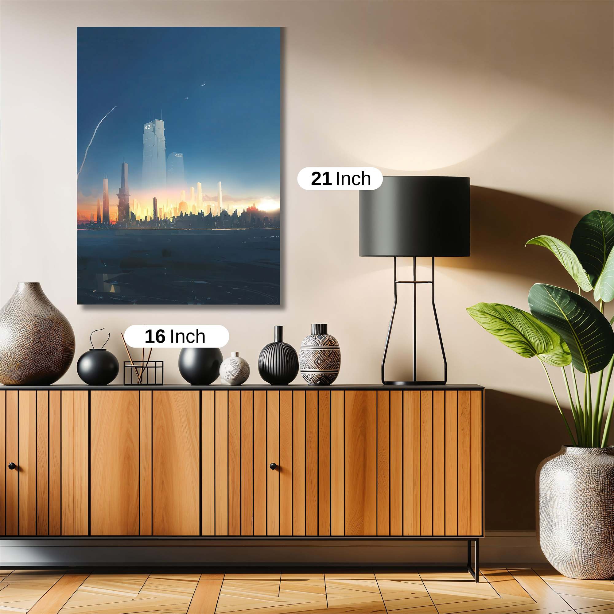 Futuristic Dawn Safe Wall Magnetic / M