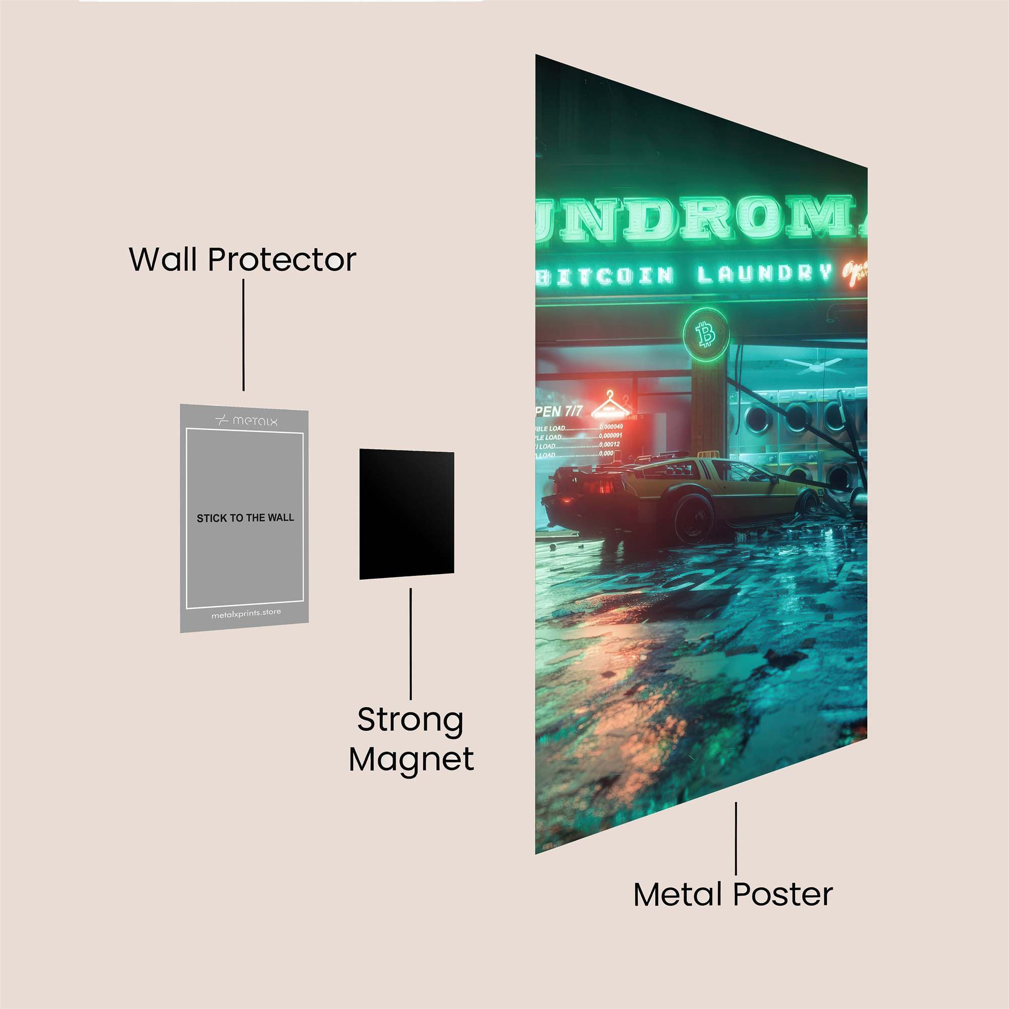 Neon Chaos Safe Wall Magnetic / M