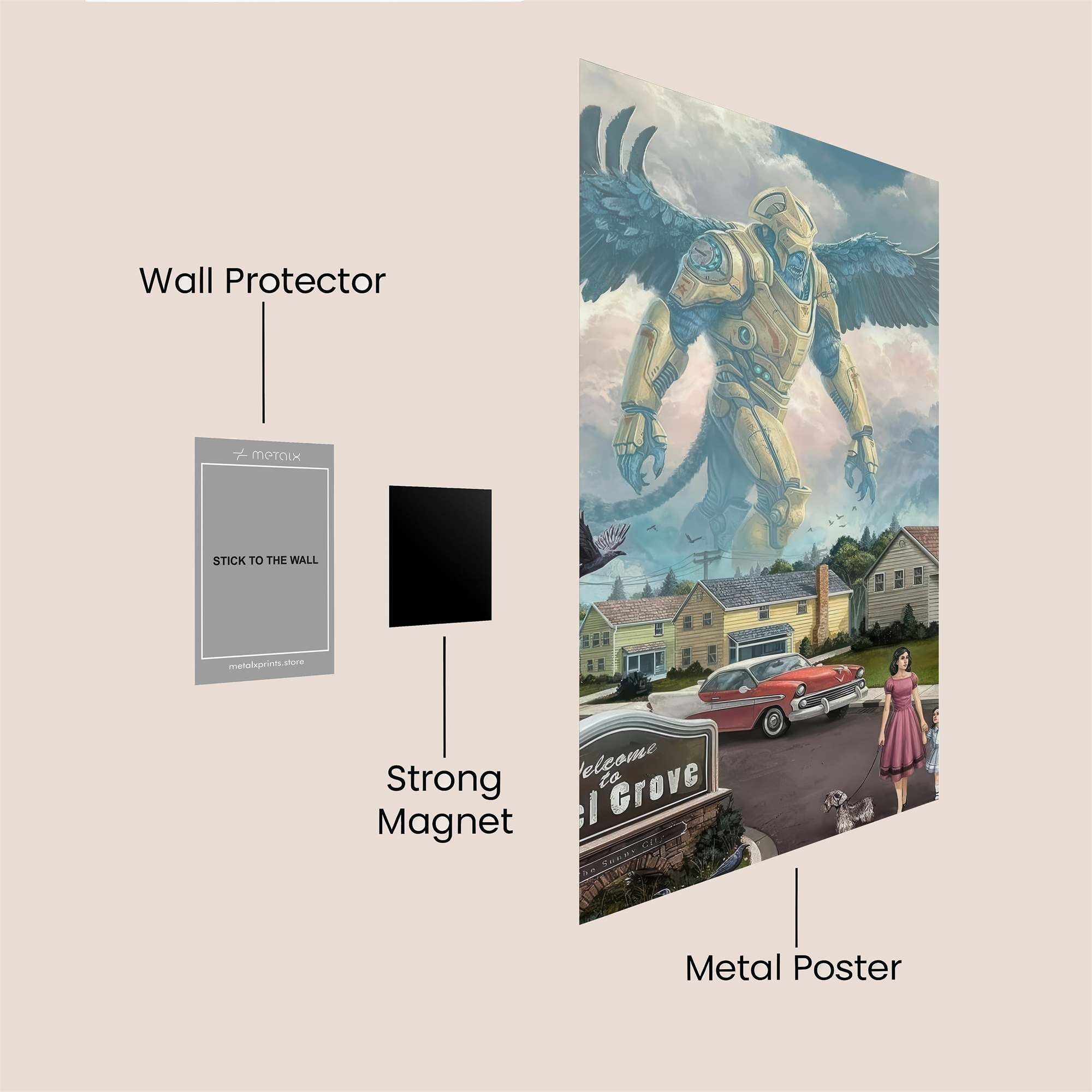 Angel Arrival Safe Wall Magnetic / M