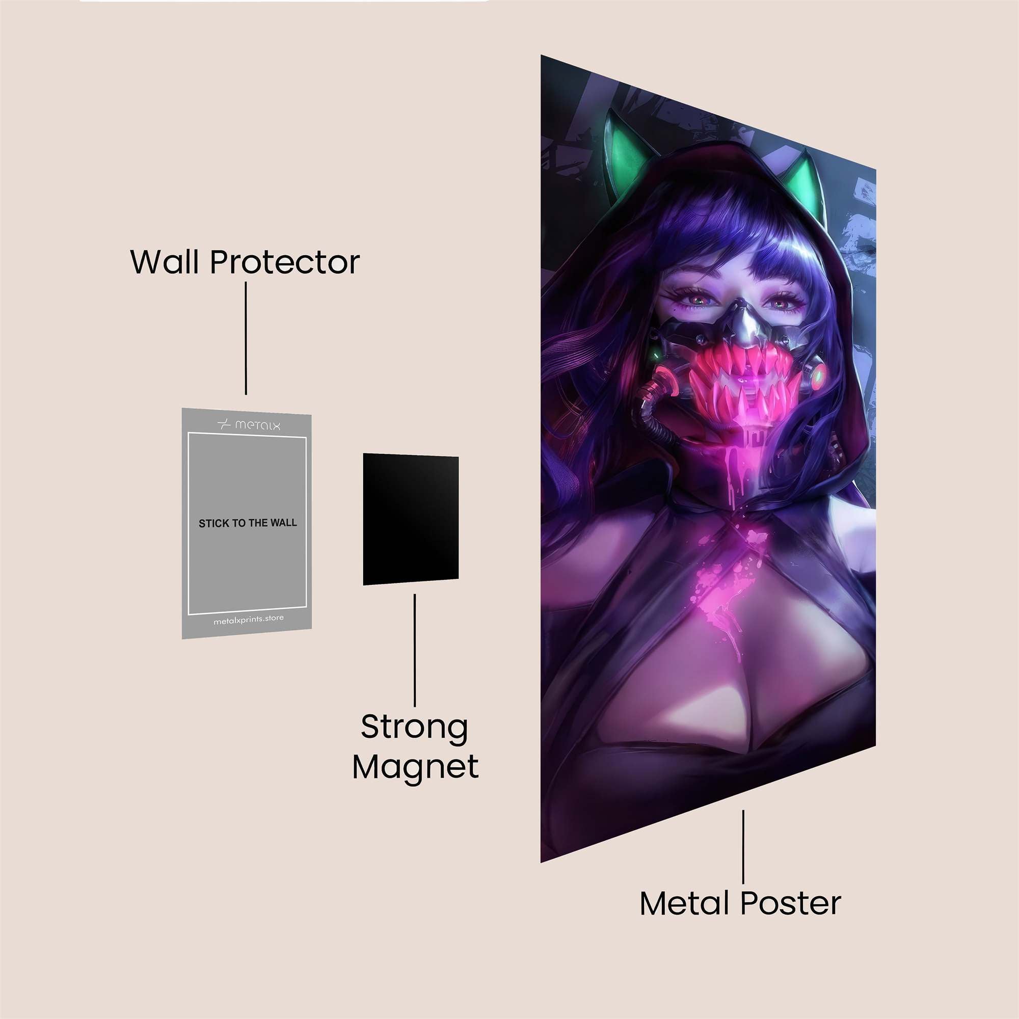 Cyber Enigma Safe Wall Magnetic / M