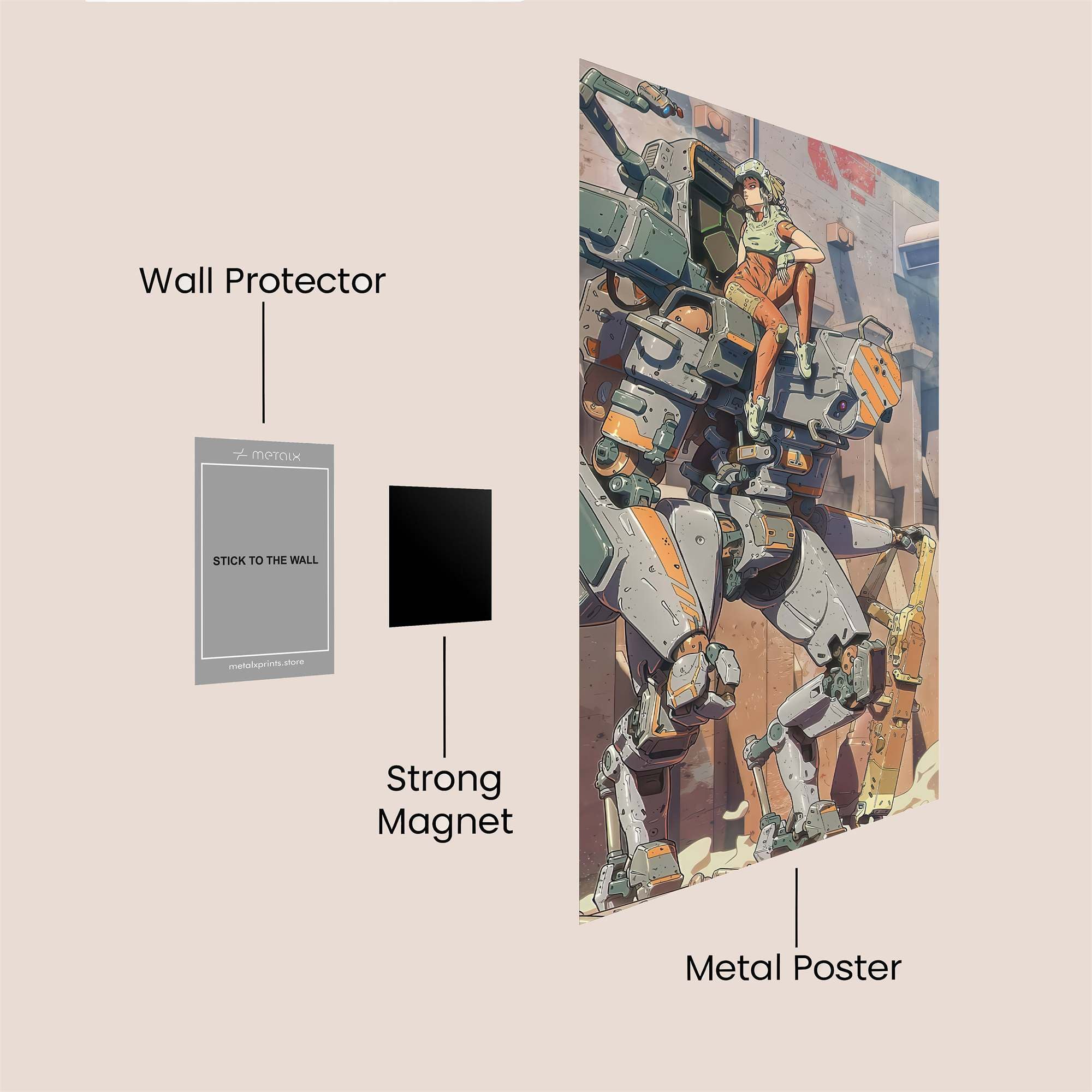 Rusty Guardian Safe Wall Magnetic / M