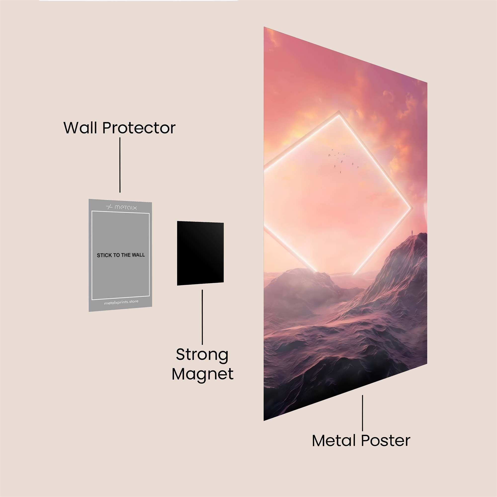 Astral Wonderlust Safe Wall Magnetic / M