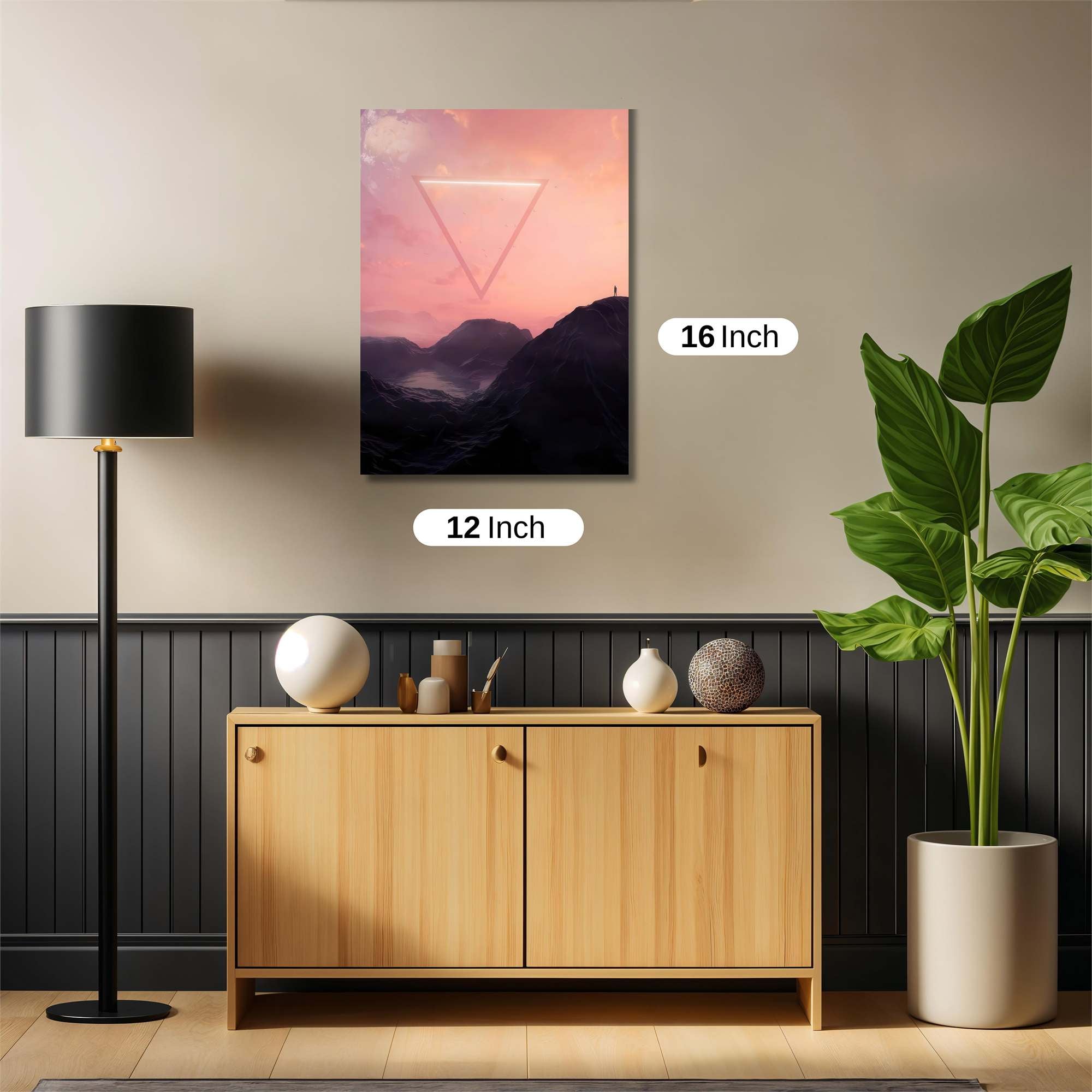 Triangular Serenity Safe Wall Magnetic / M