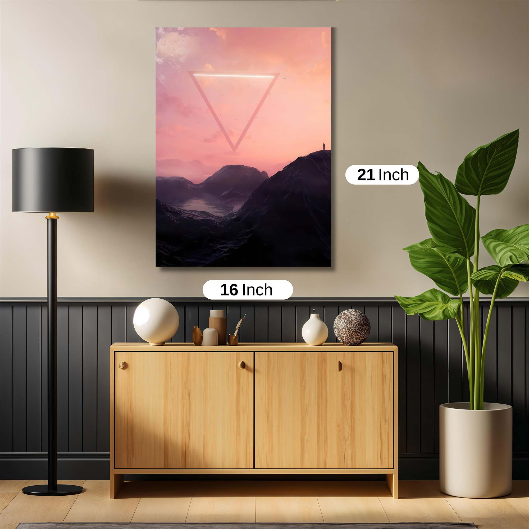 Triangular Serenity Safe Wall Magnetic / M