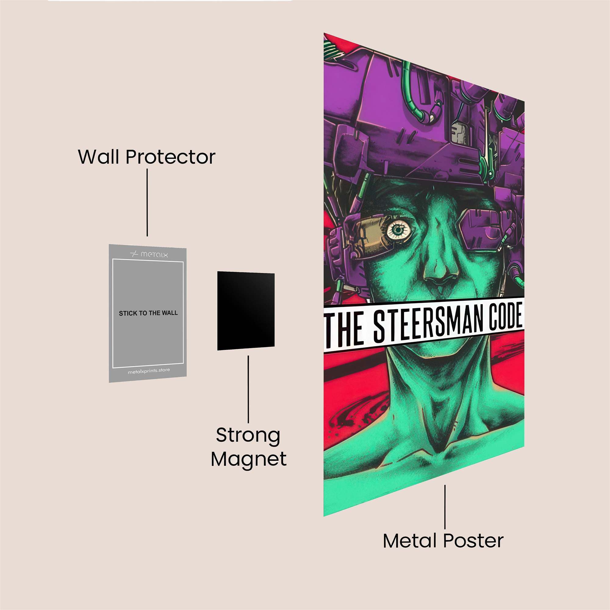 Neon Enigma Safe Wall Magnetic / M