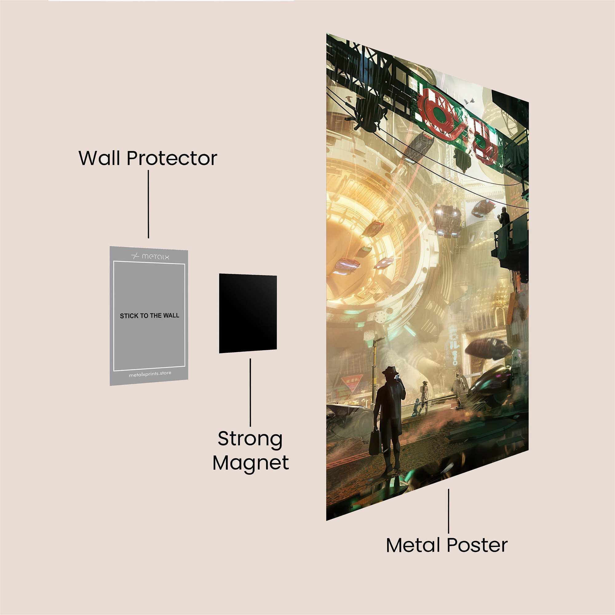 Cyberpunk Vortex Safe Wall Magnetic / M