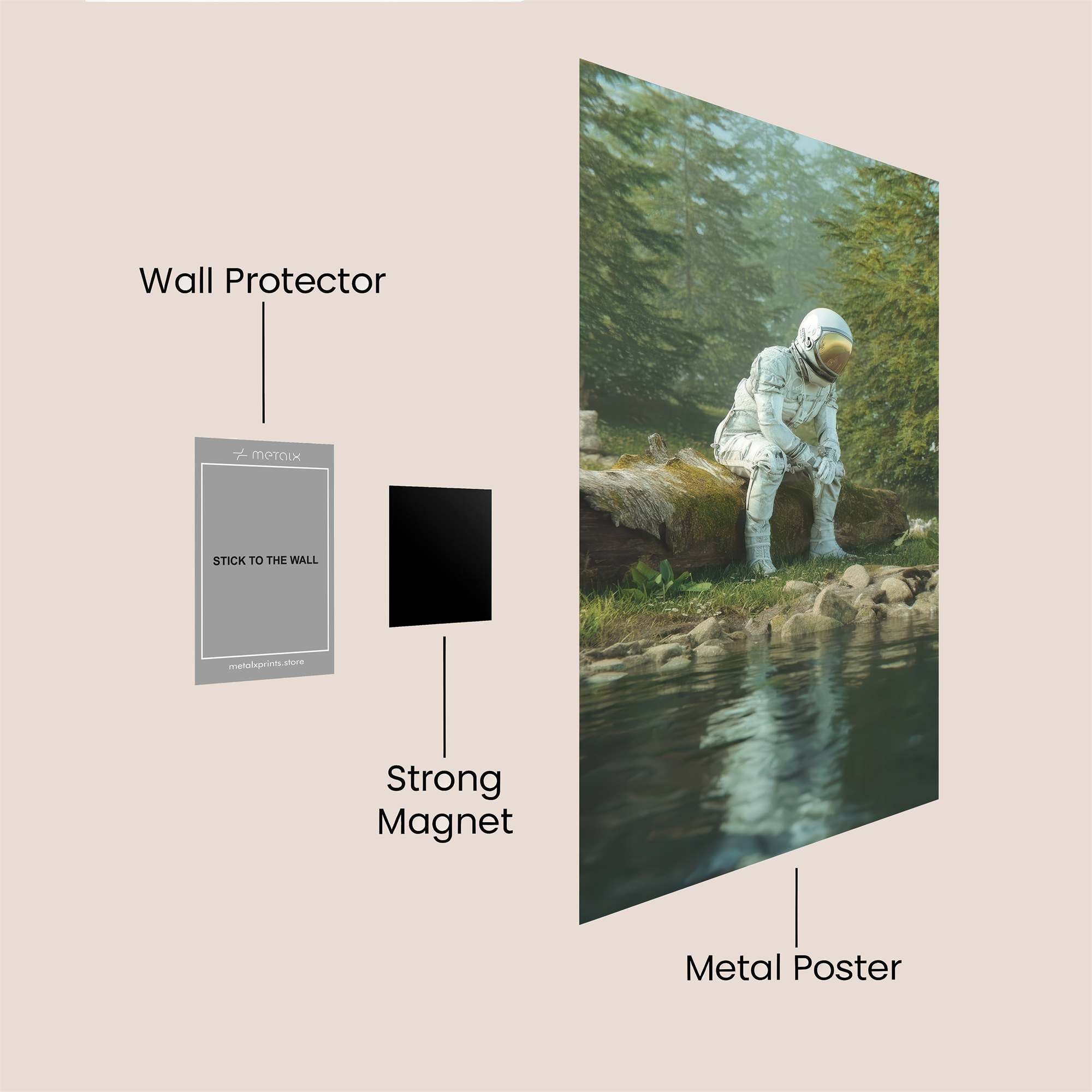 Cosmic Reflection Safe Wall Magnetic / M