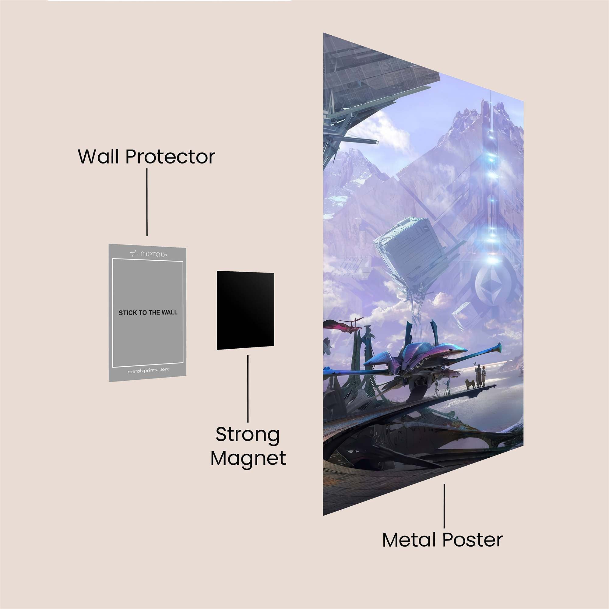 Futuristic Sanctum Safe Wall Magnetic / M