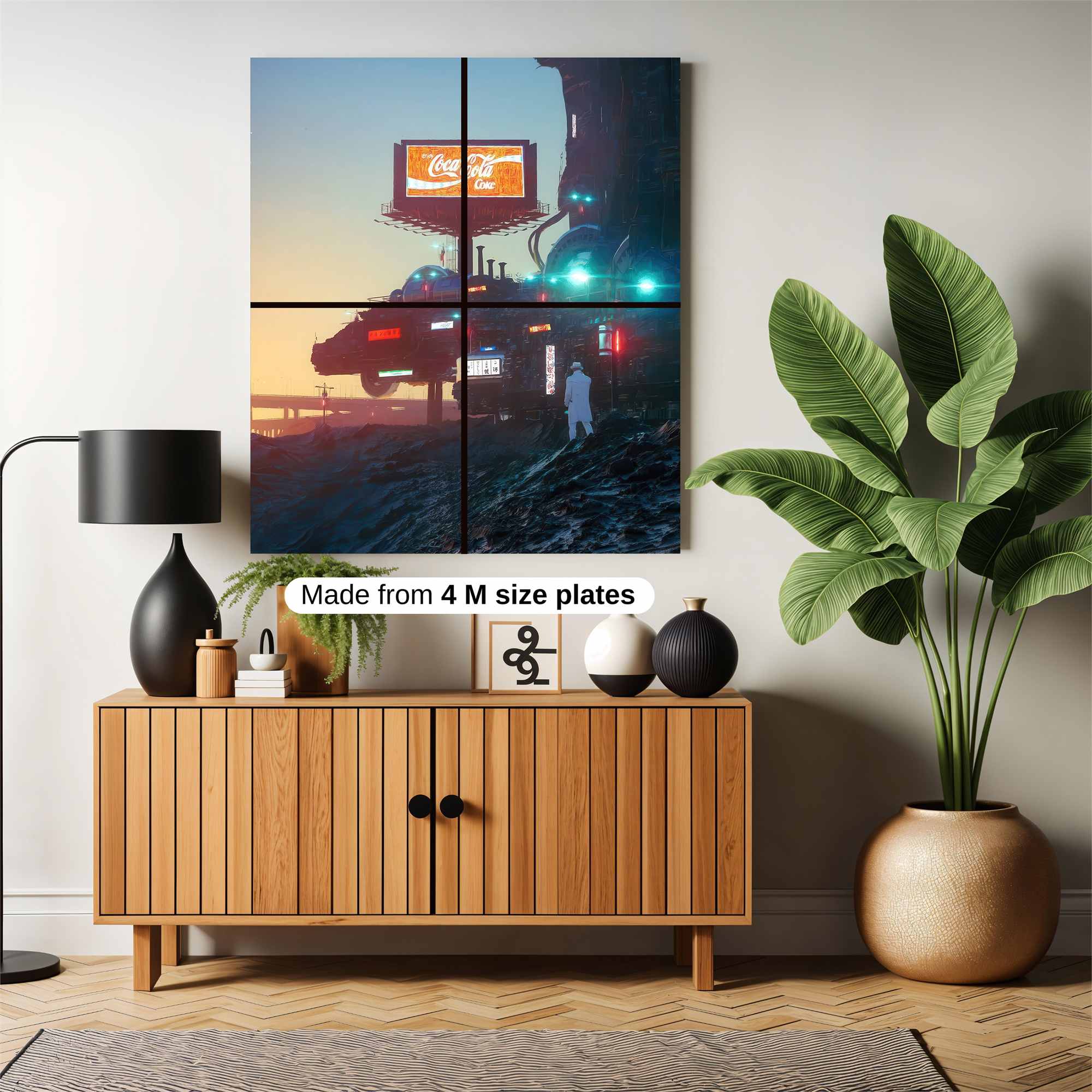 Futuristic Gloom Safe Wall Magnetic / M