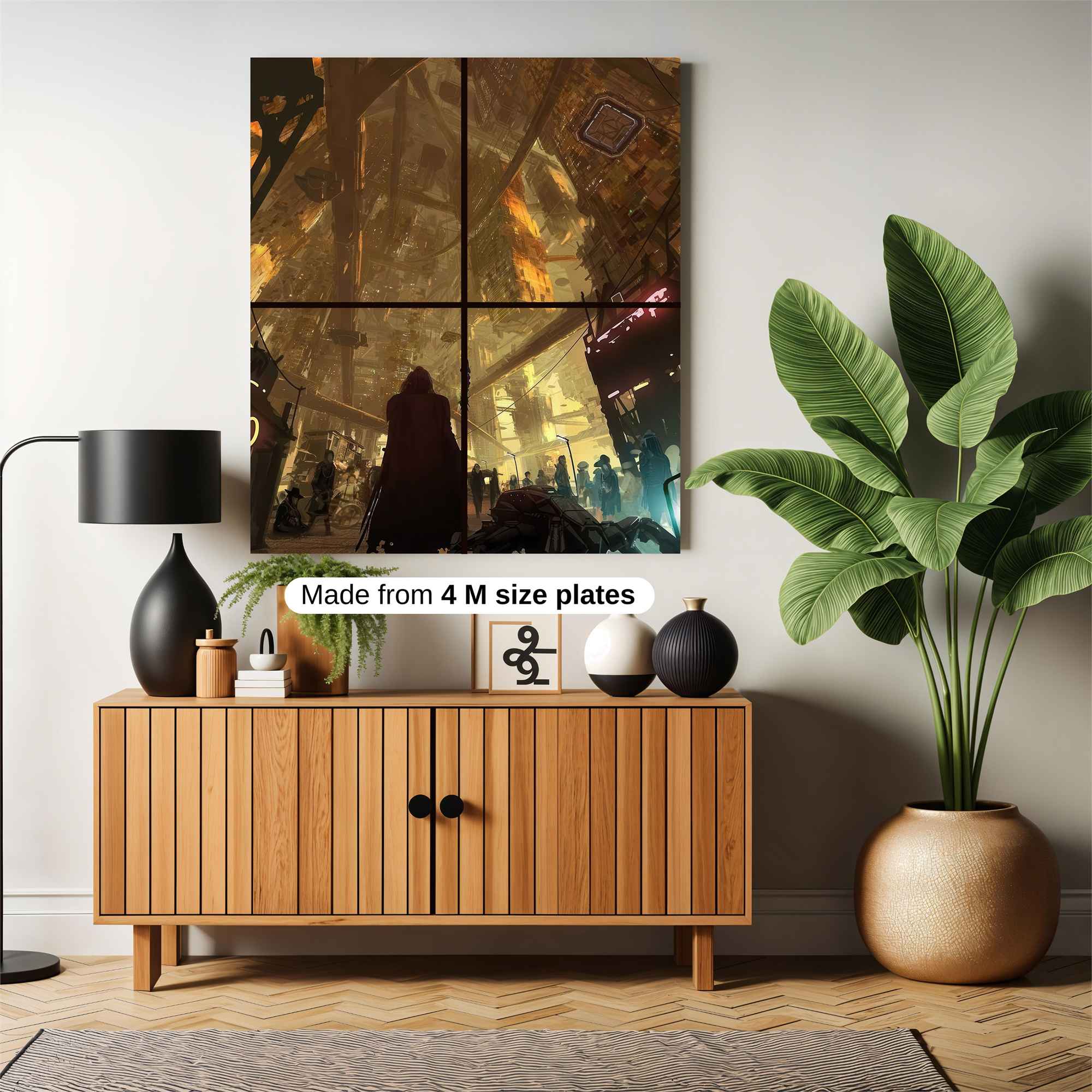 Futuristic Descent Safe Wall Magnetic / M