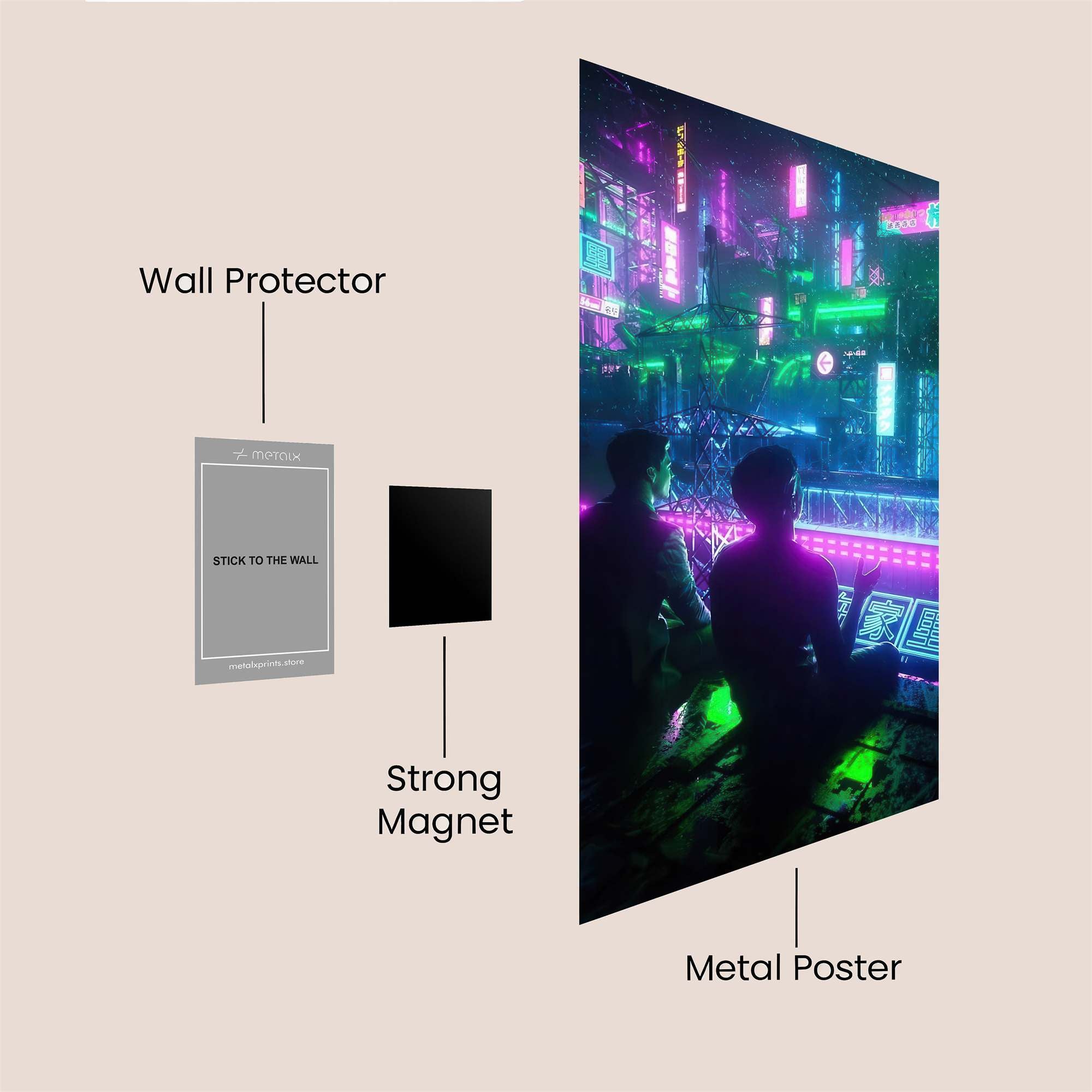 Neon Reverie Safe Wall Magnetic / M
