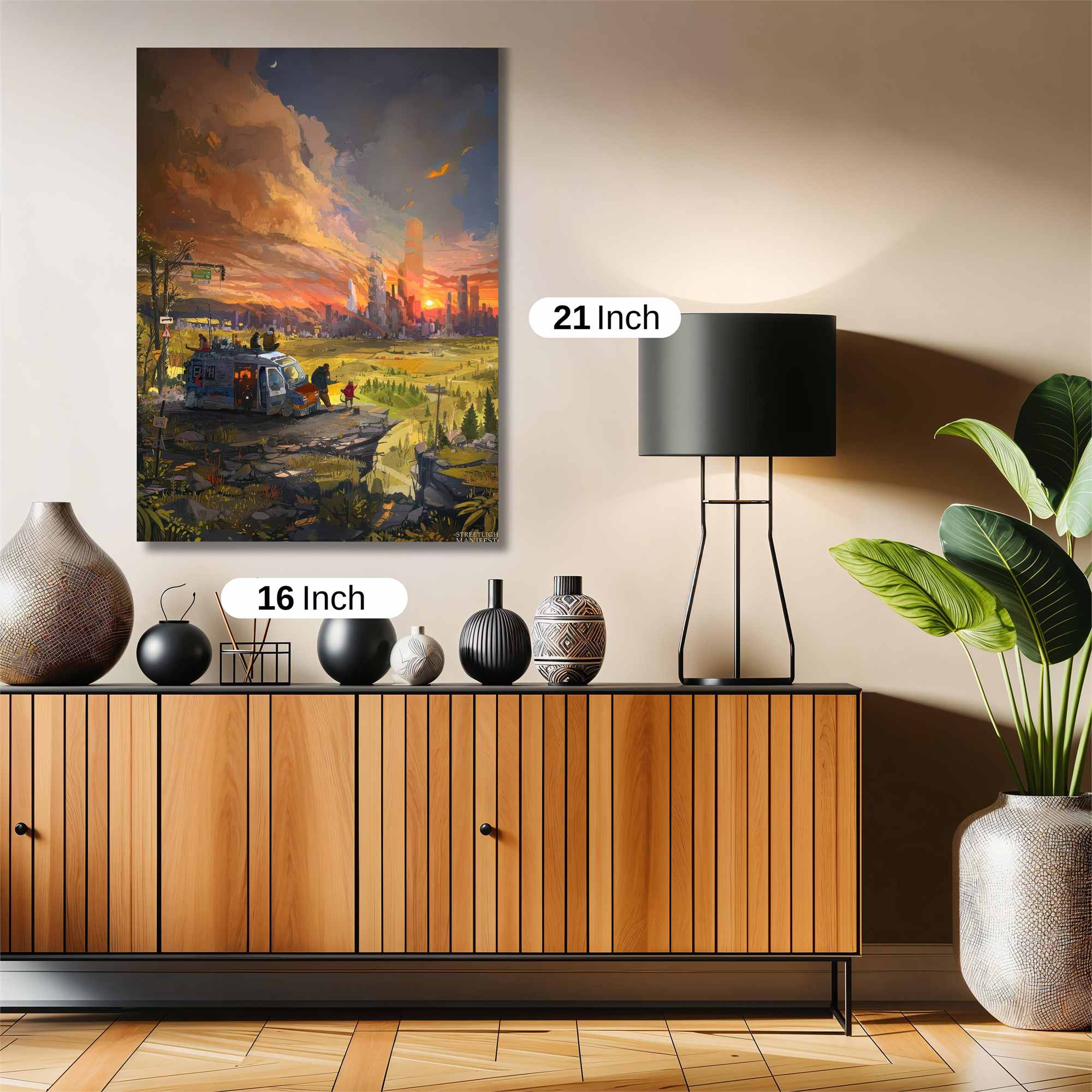 Sunset Serenity Safe Wall Magnetic / M