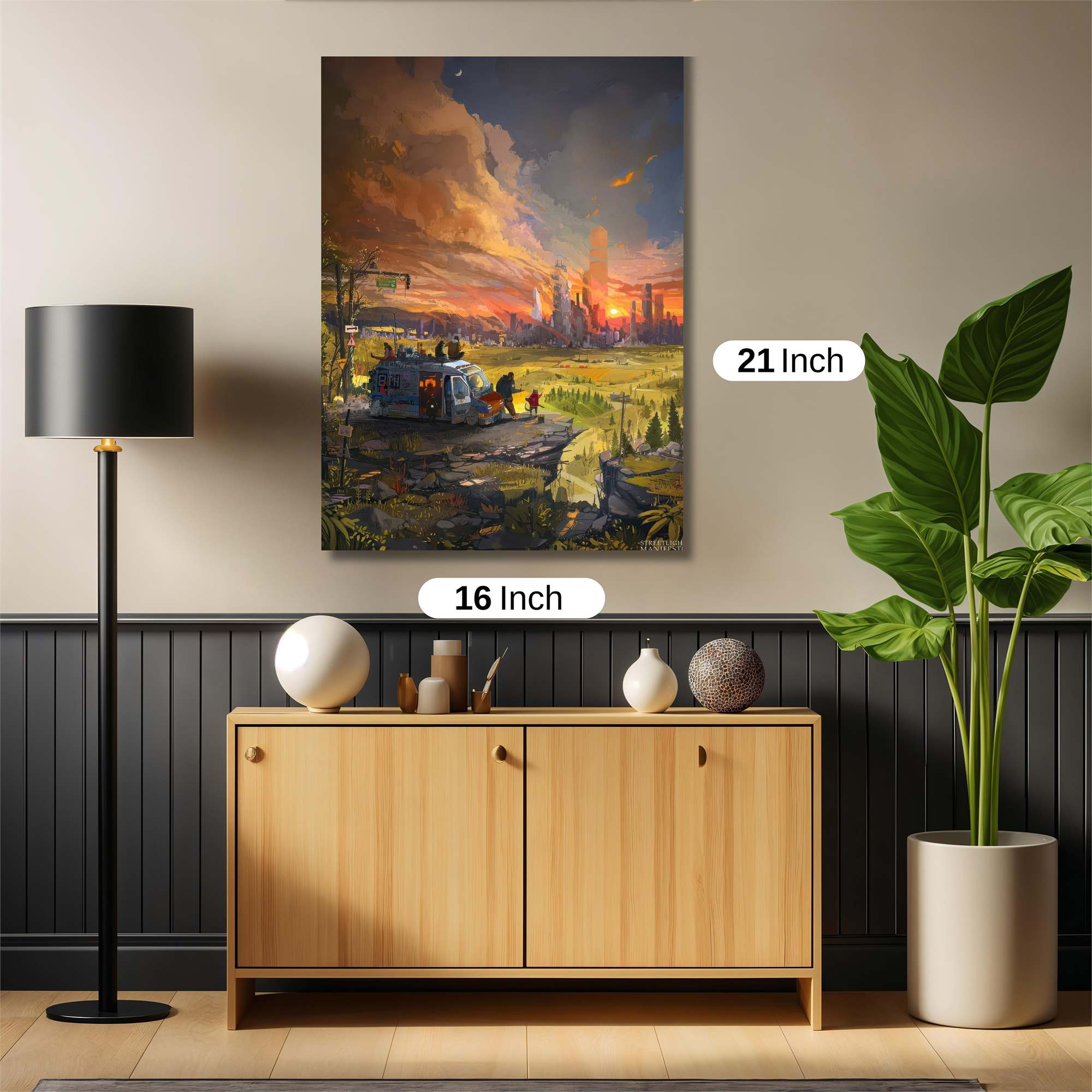 Sunset Serenity Safe Wall Magnetic / M