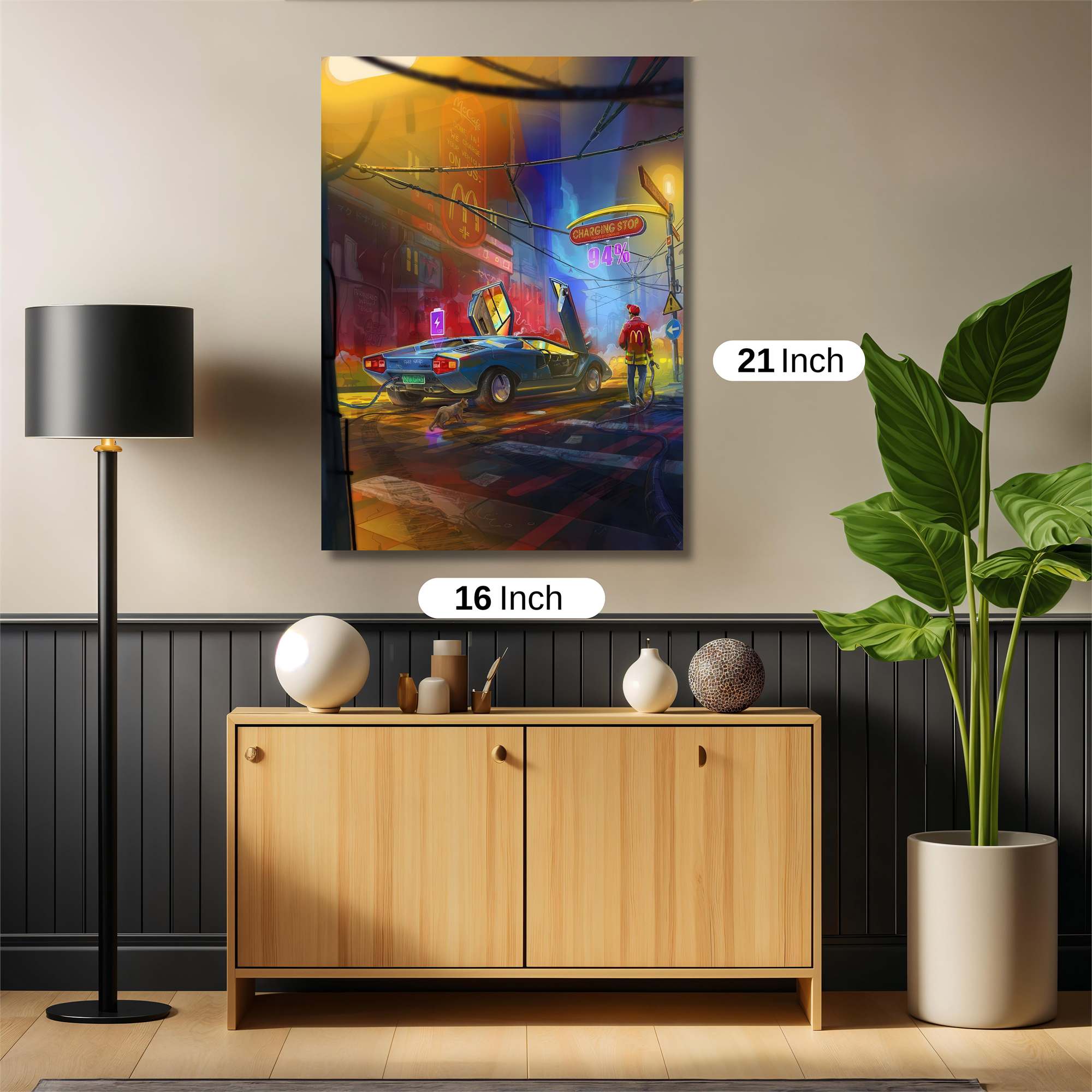 Electric Vibrance Safe Wall Magnetic / M