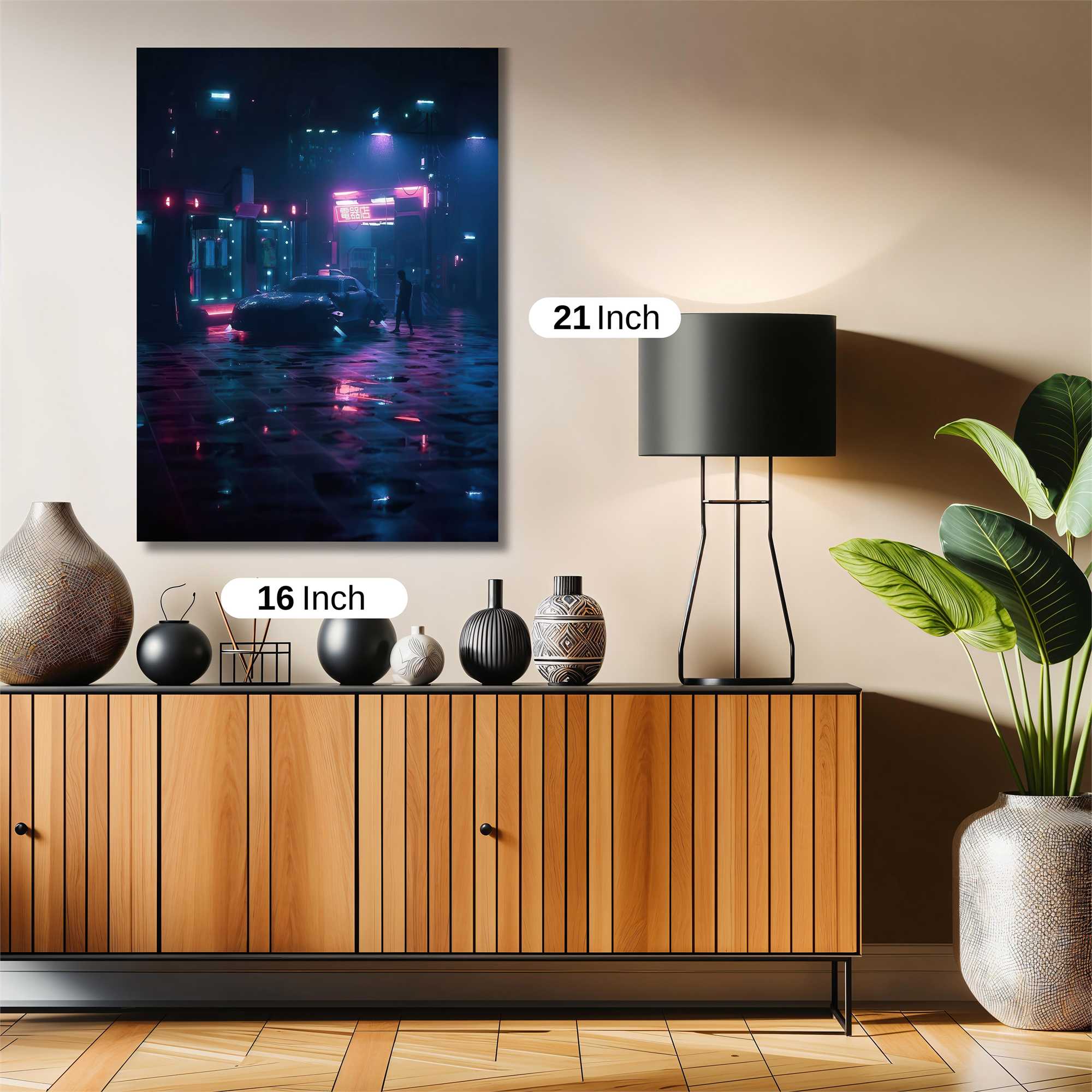 Neon Serenity Safe Wall Magnetic / M