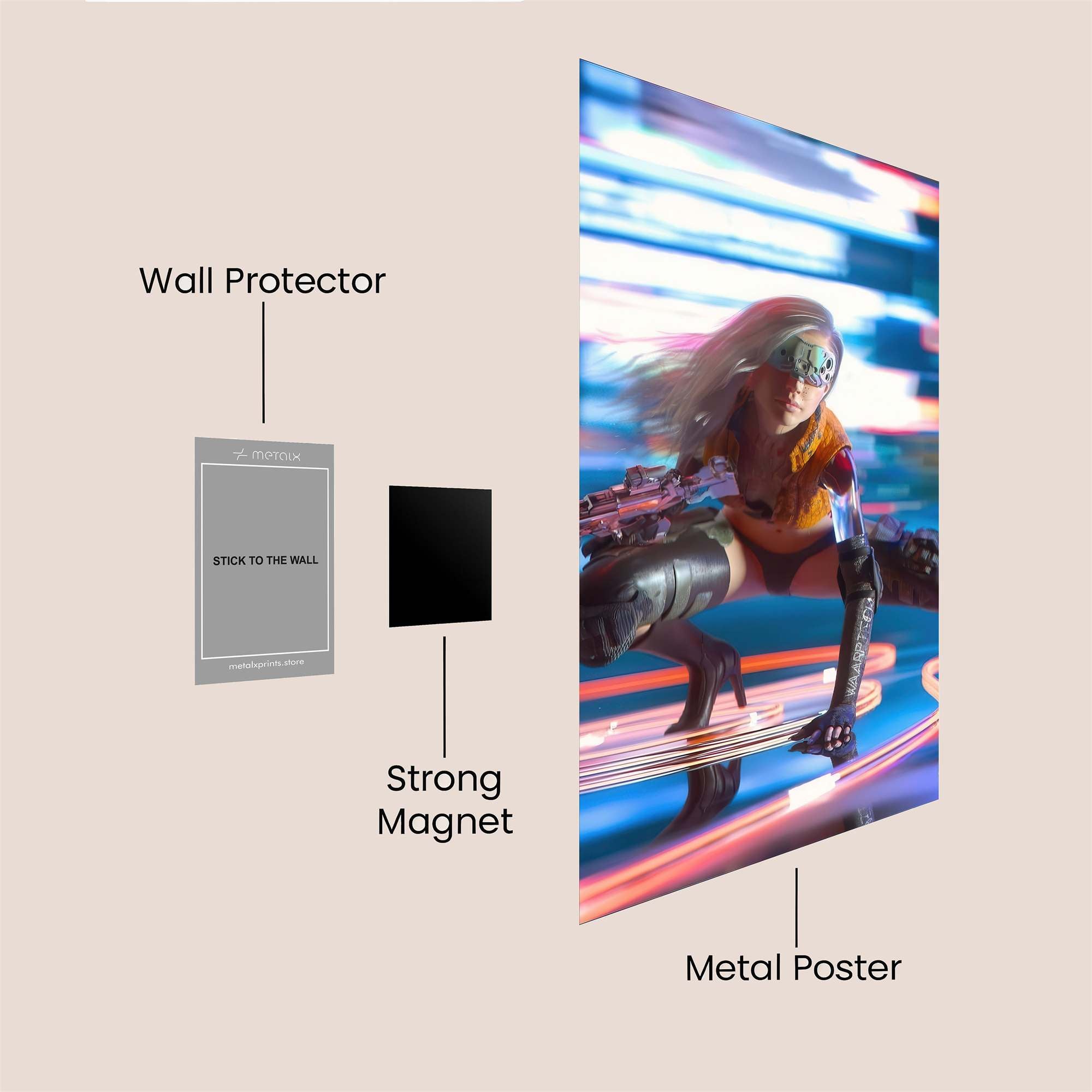 Cyber Athlete Safe Wall Magnetic / M