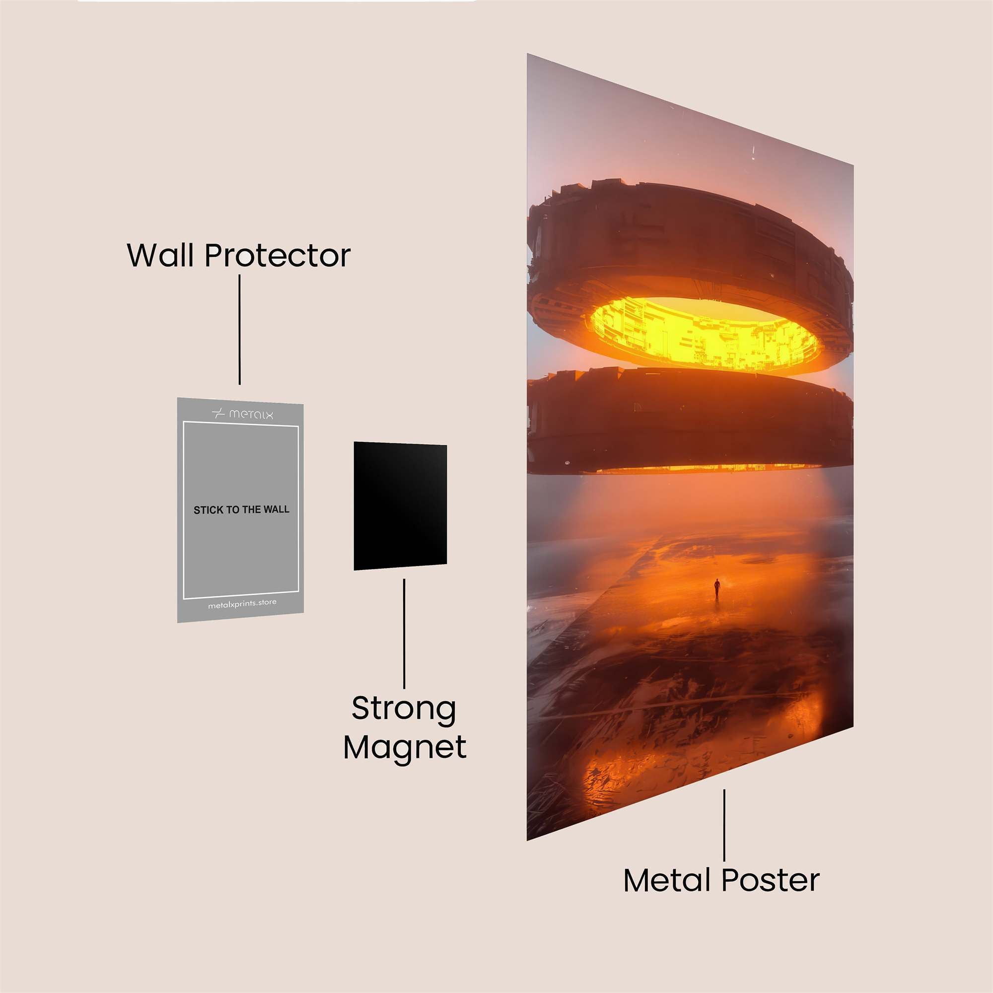 Mystic Hover Safe Wall Magnetic / M
