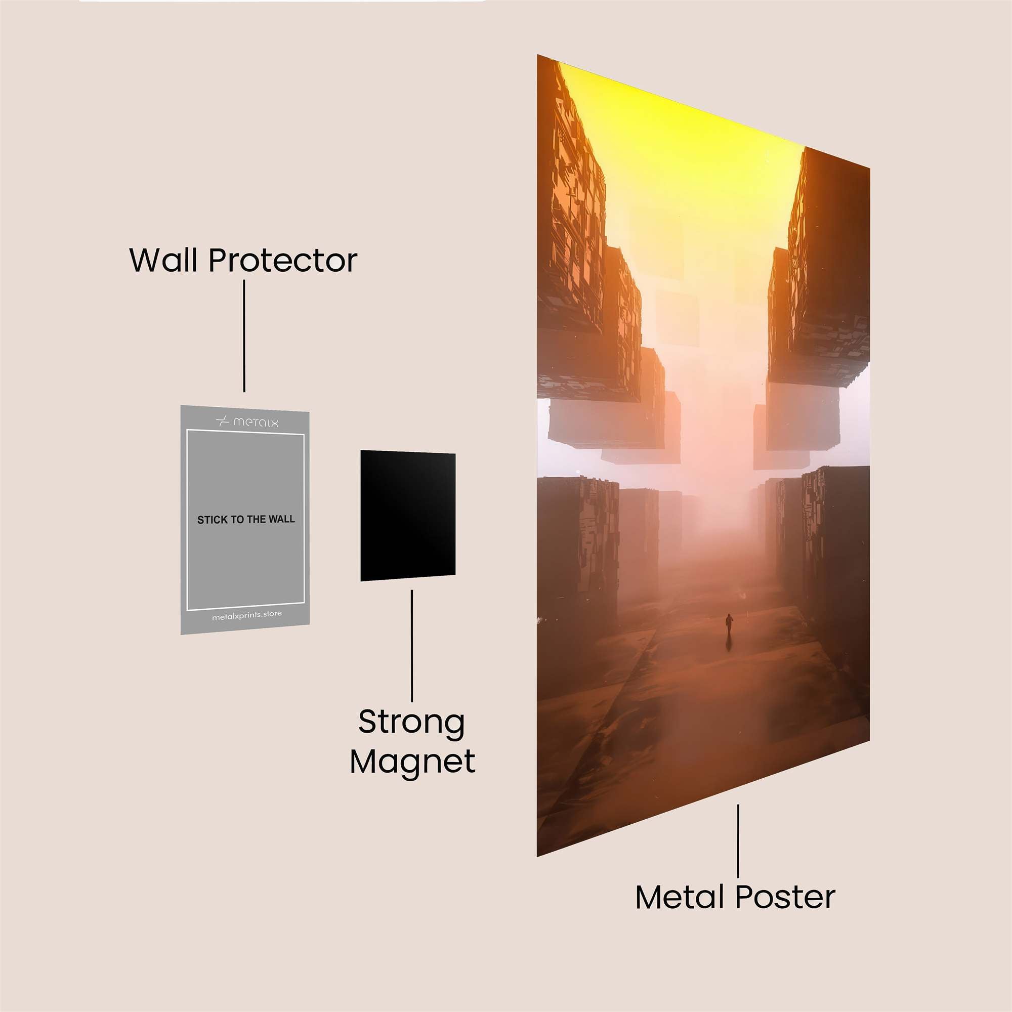 Cube Reverie Safe Wall Magnetic / M
