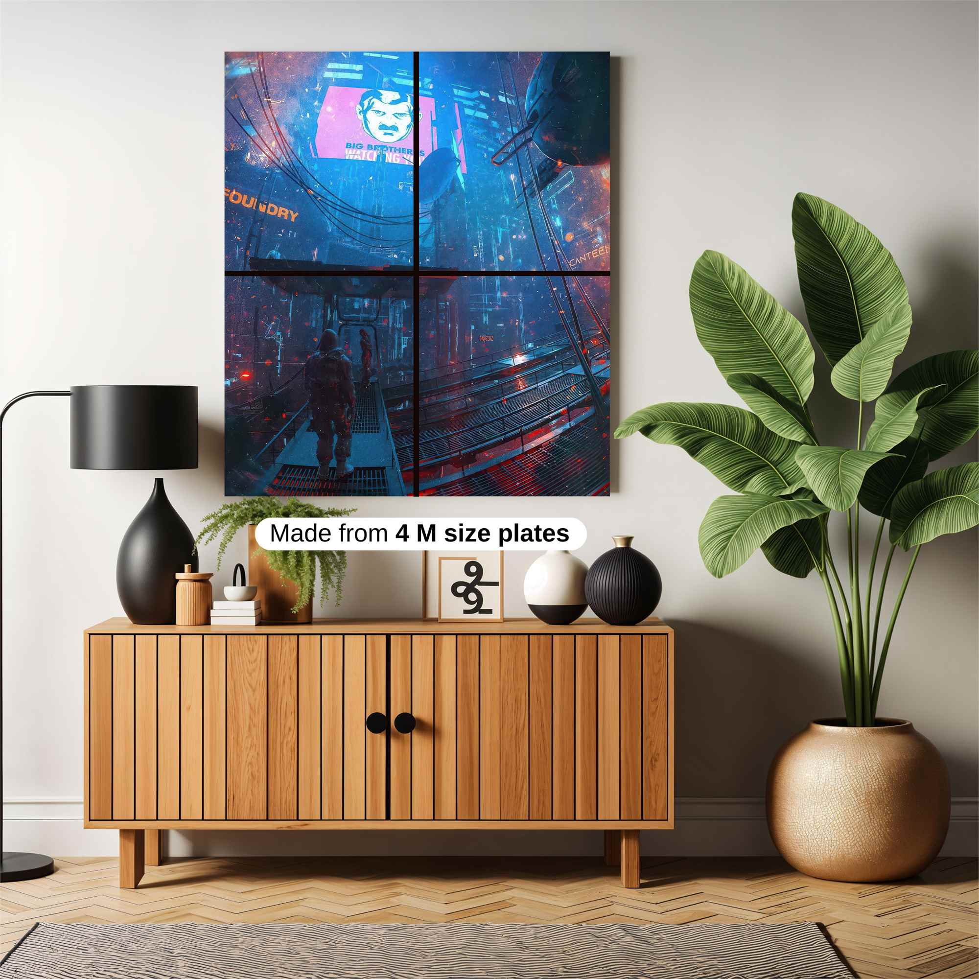 Dystopian Gaze Safe Wall Magnetic / M