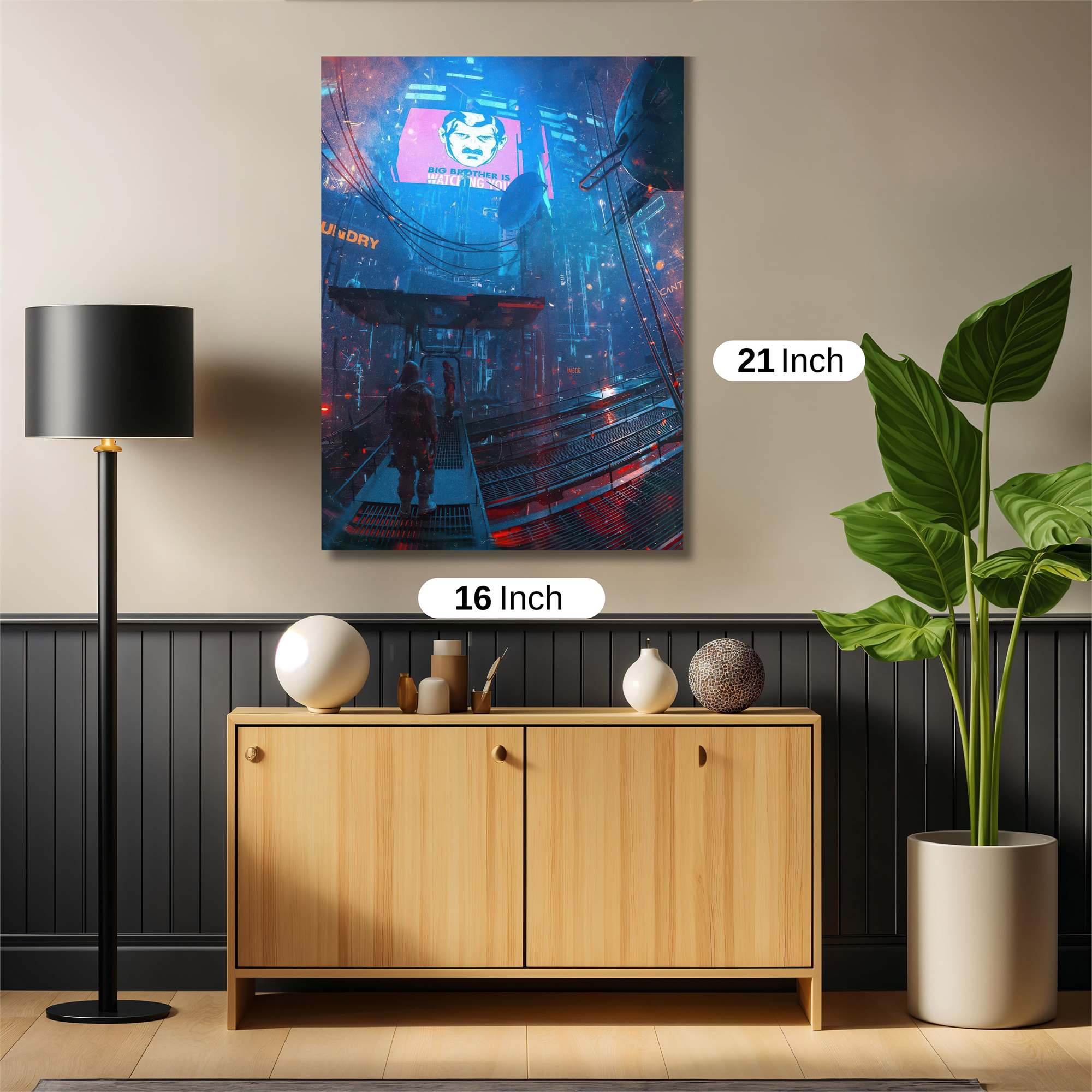 Dystopian Gaze Safe Wall Magnetic / M