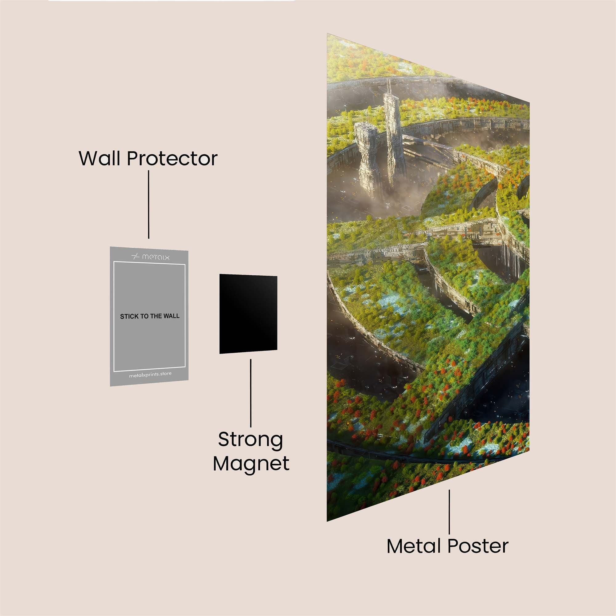 Verdant Spiral Safe Wall Magnetic / M
