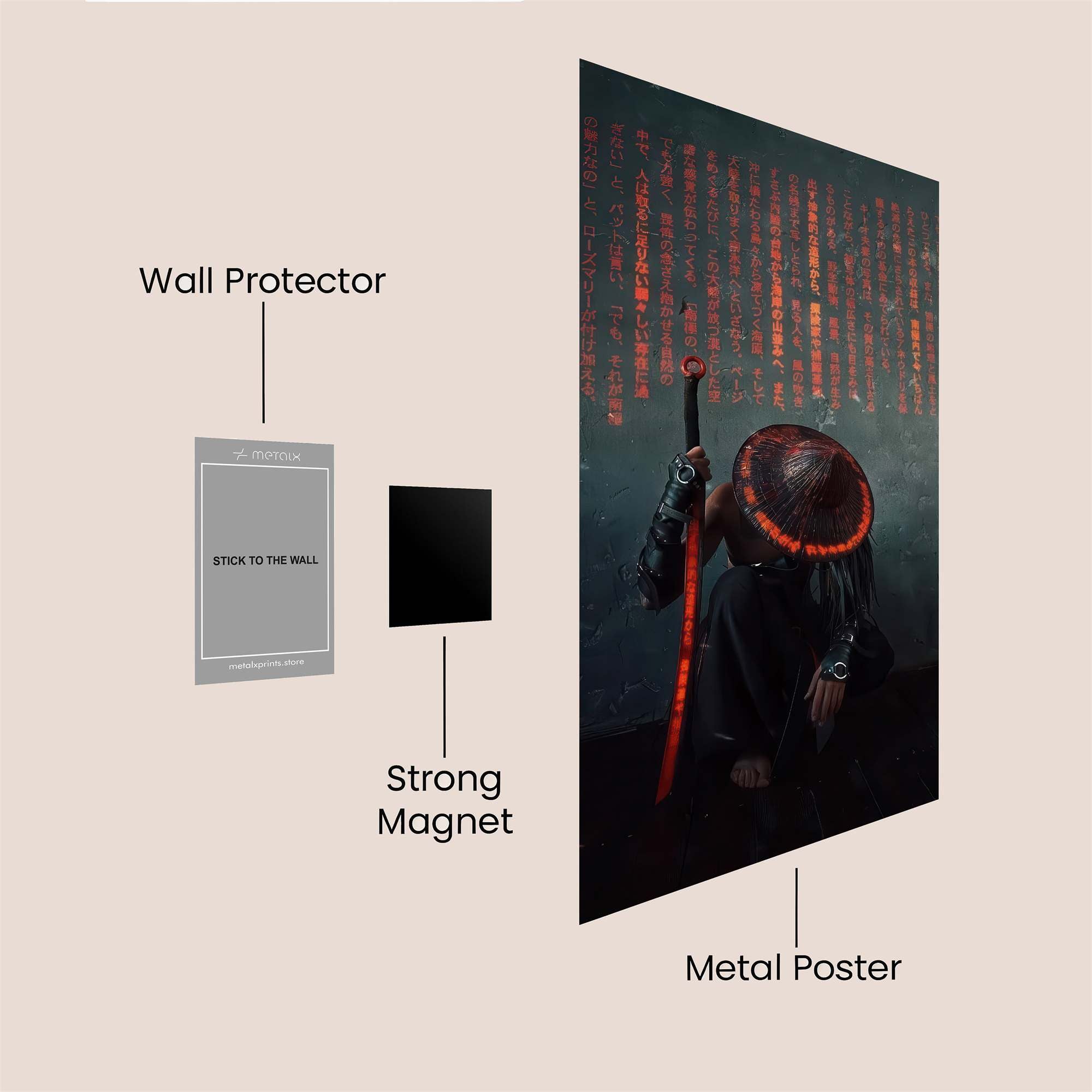 Samurai Silence Safe Wall Magnetic / M