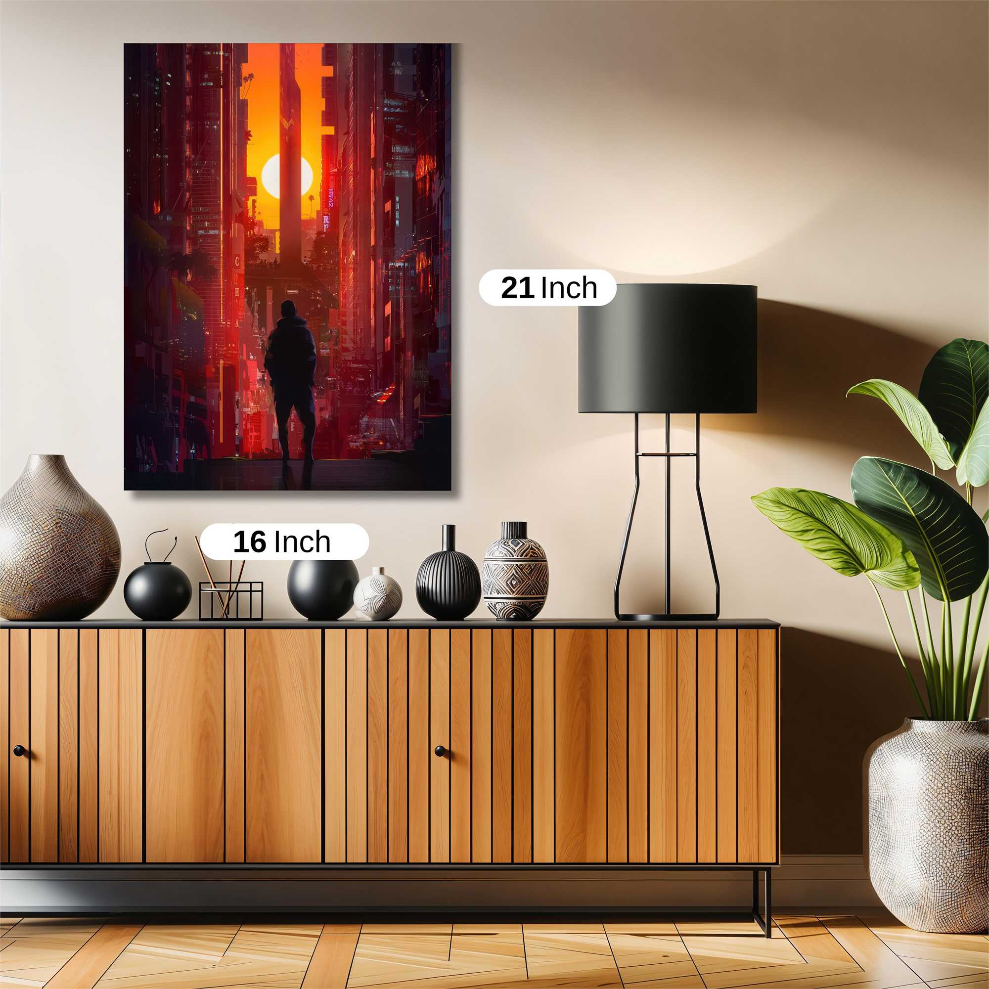 Neon Solitude Safe Wall Magnetic / M