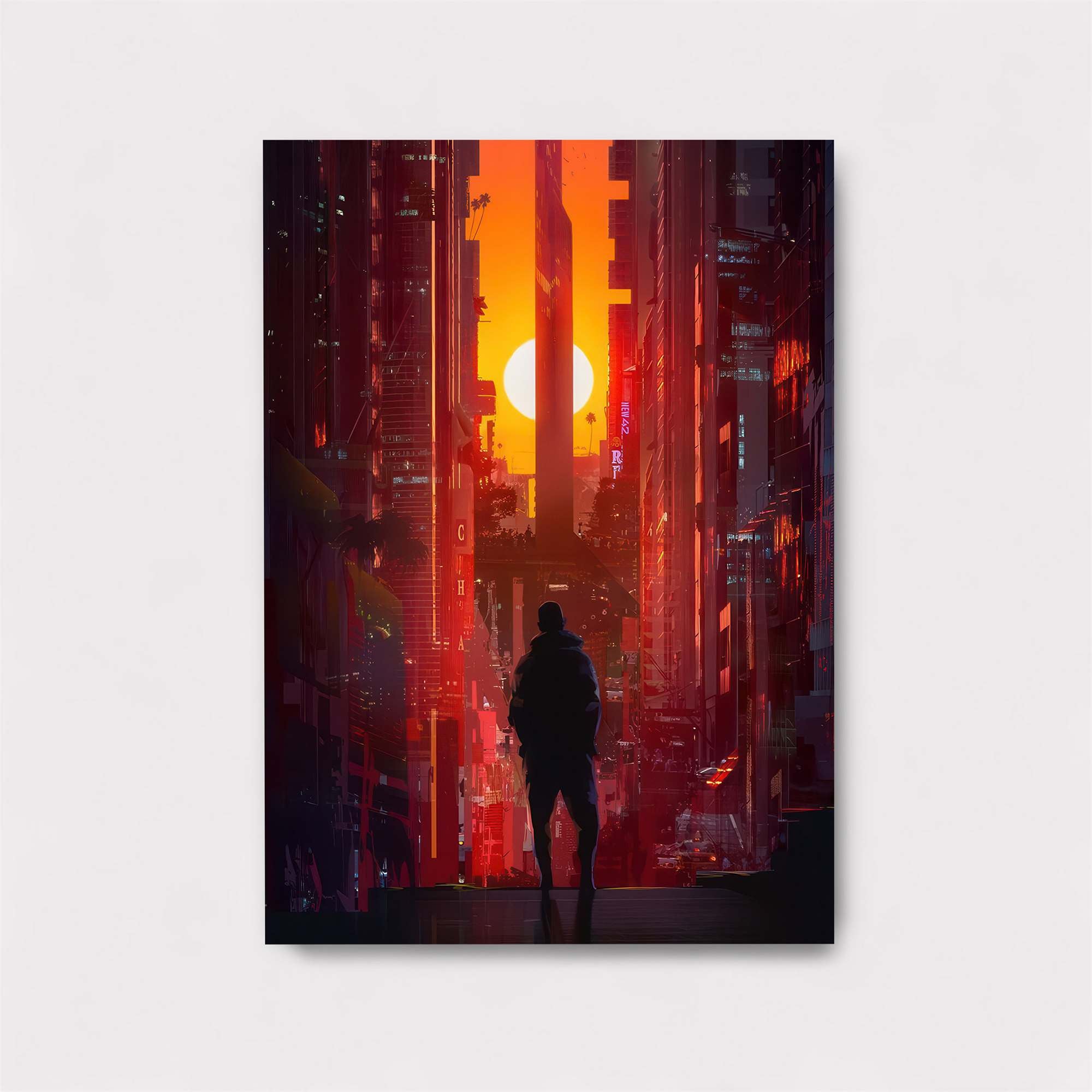 Neon Solitude Safe Wall Magnetic / M