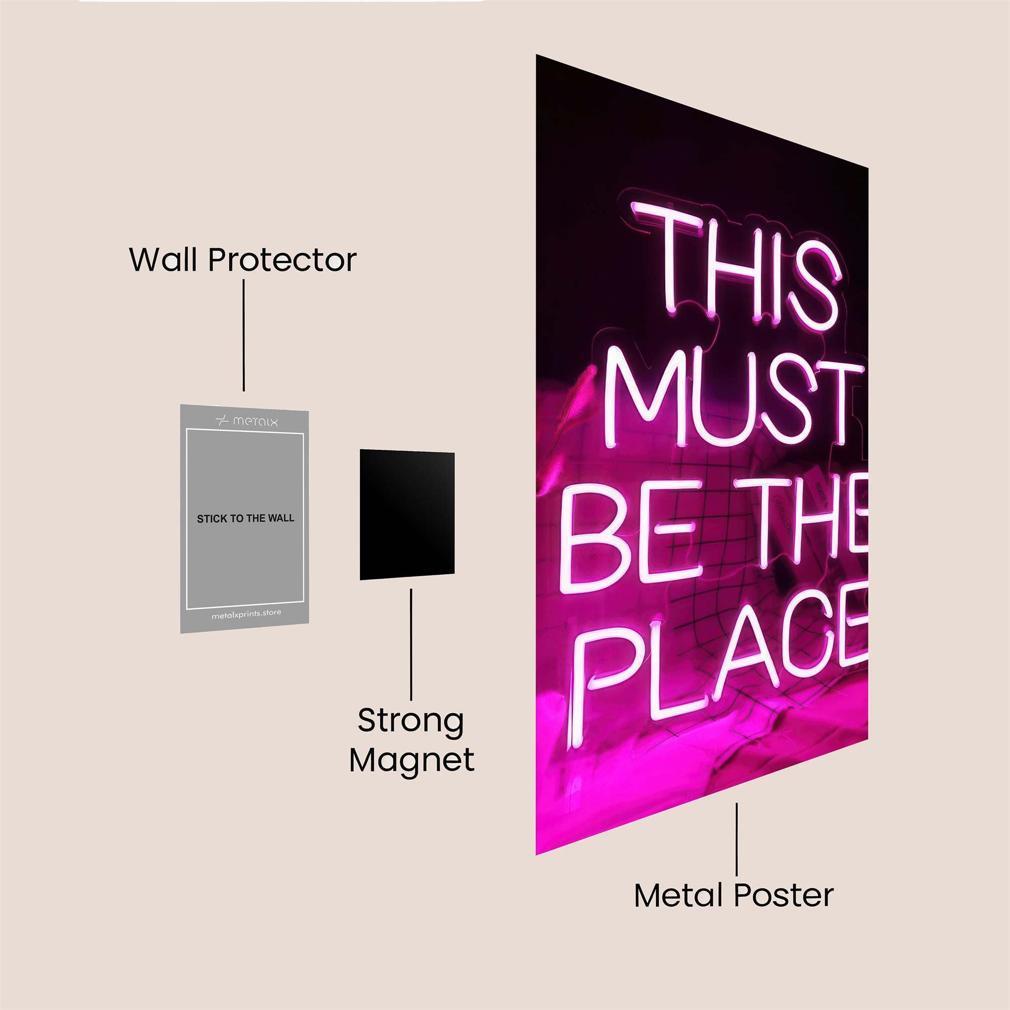 Neon Sanctuary Safe Wall Magnetic / M