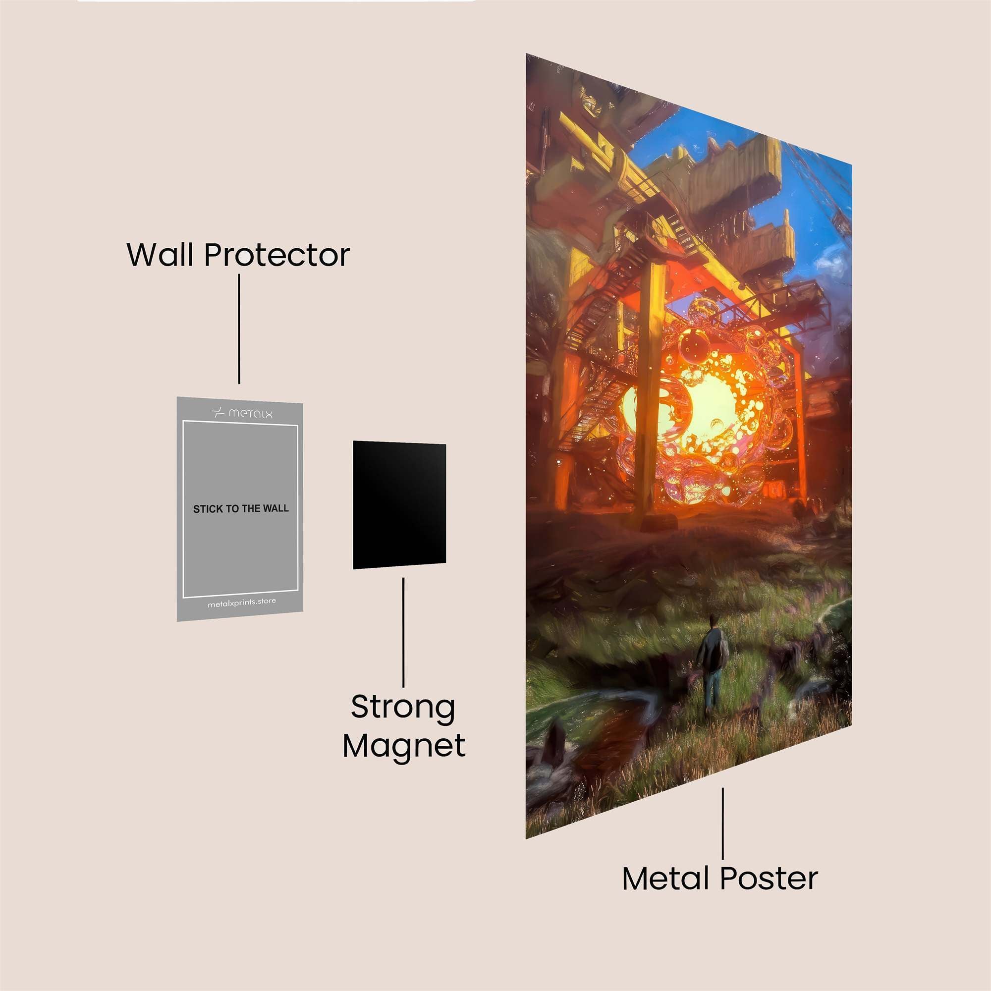 Orbital Unveiling Safe Wall Magnetic / M