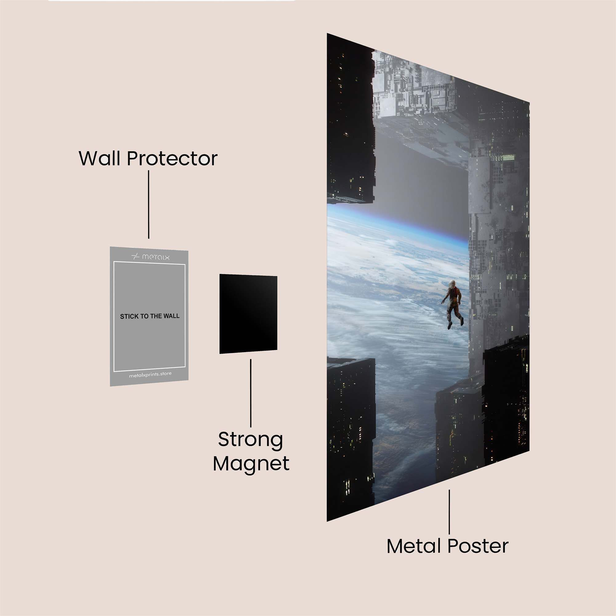 Galactic Solitude Safe Wall Magnetic / M
