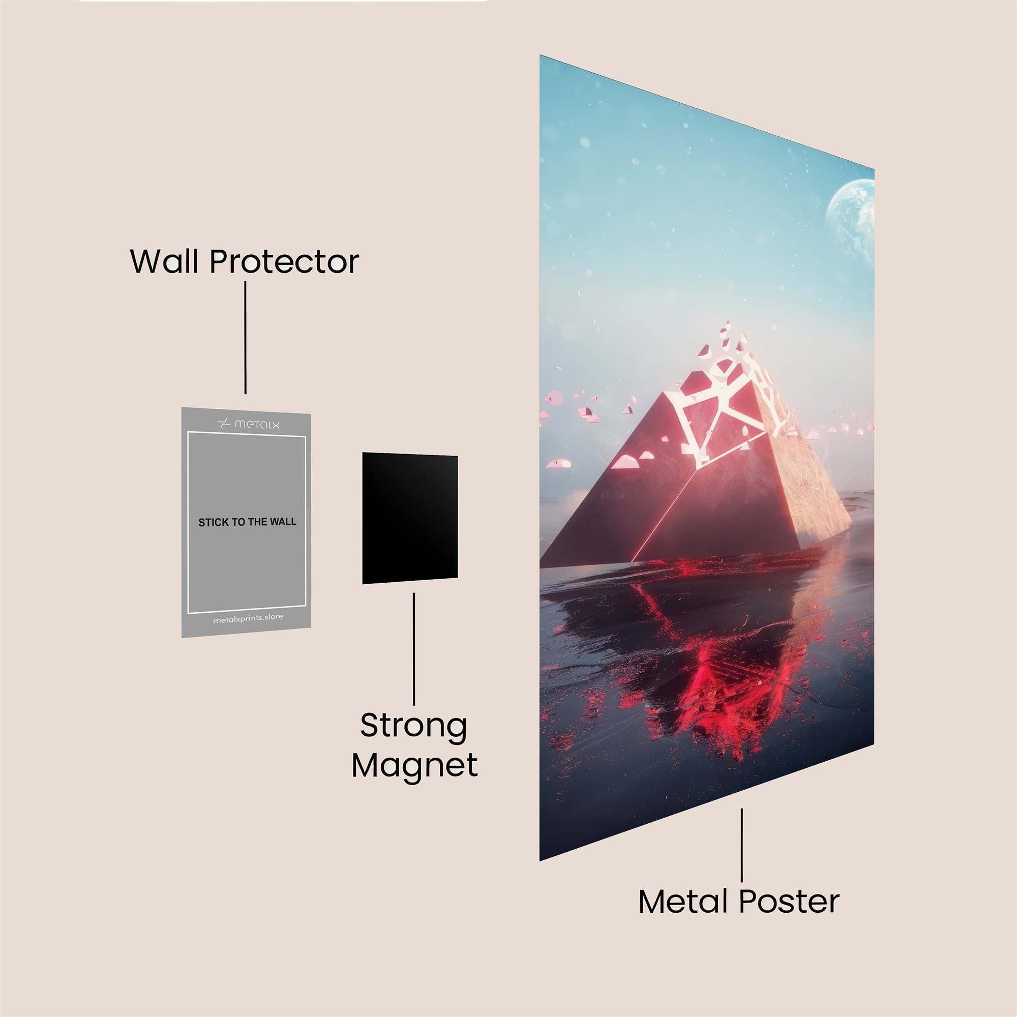 Lunar Eclipsion Safe Wall Magnetic / M