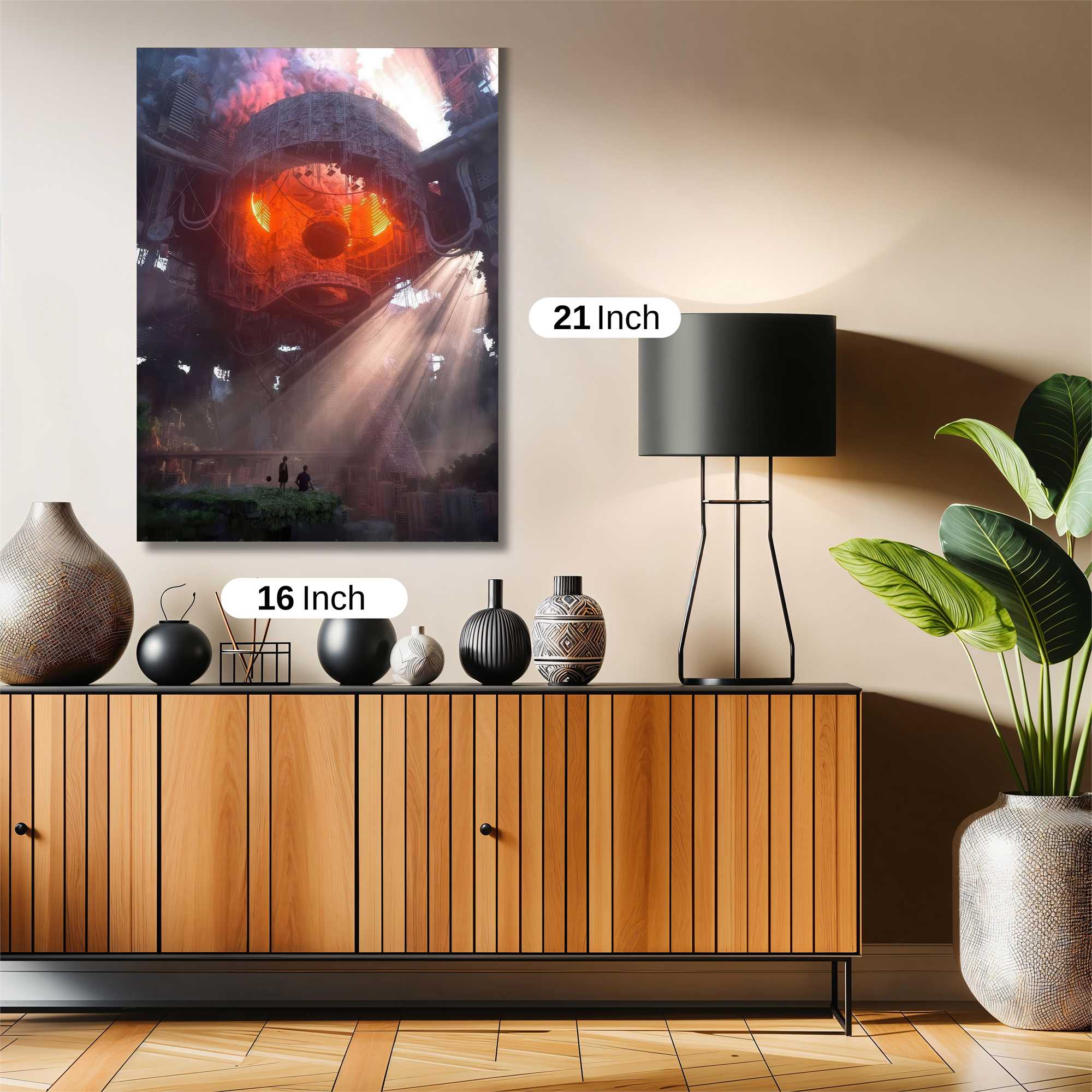 Futuristic Serenity Safe Wall Magnetic / M