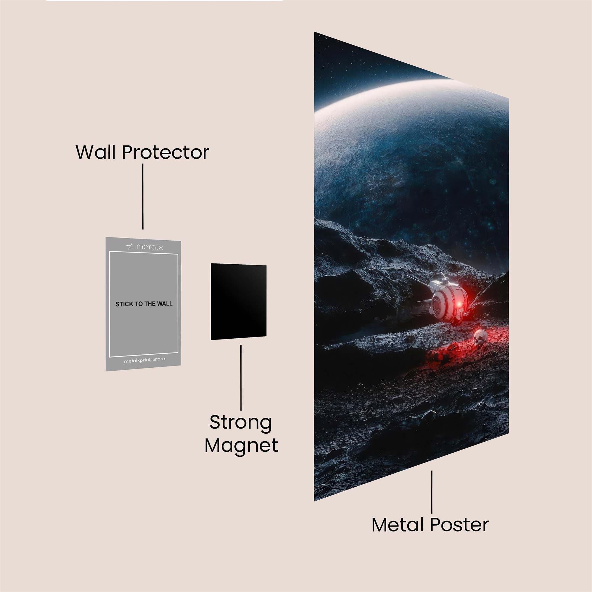 Lunar Mystery Safe Wall Magnetic / M