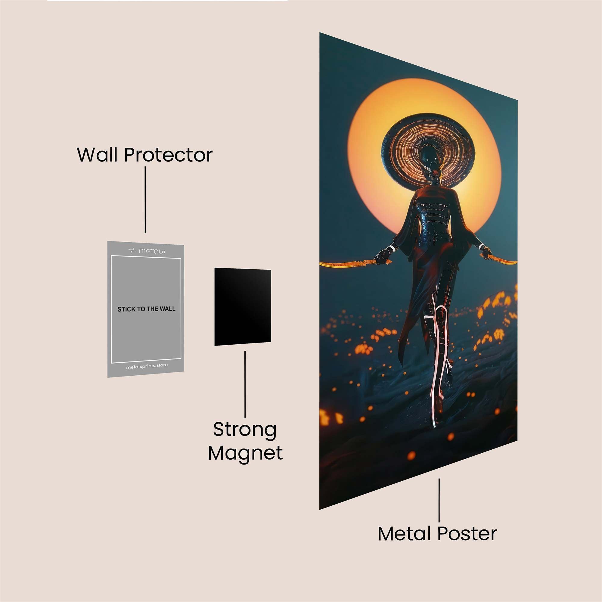 Sunlit Specter Safe Wall Magnetic / M