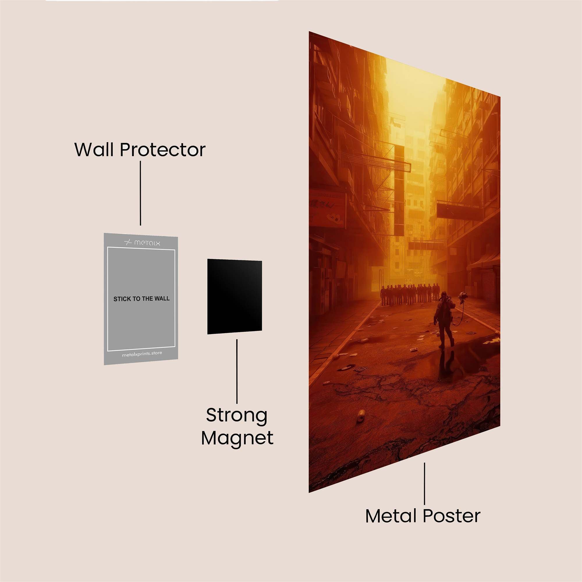 Eerie Confrontation Safe Wall Magnetic / M