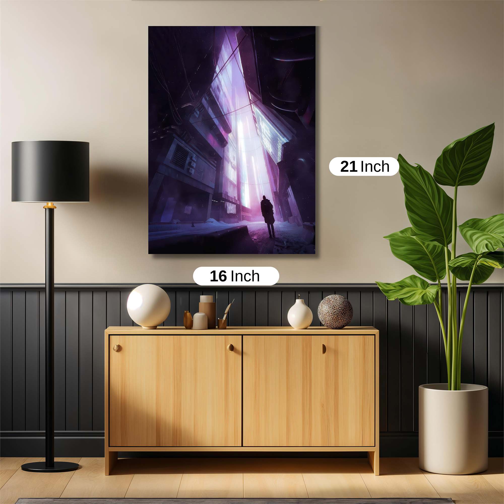 Neon Solitude Safe Wall Magnetic / M