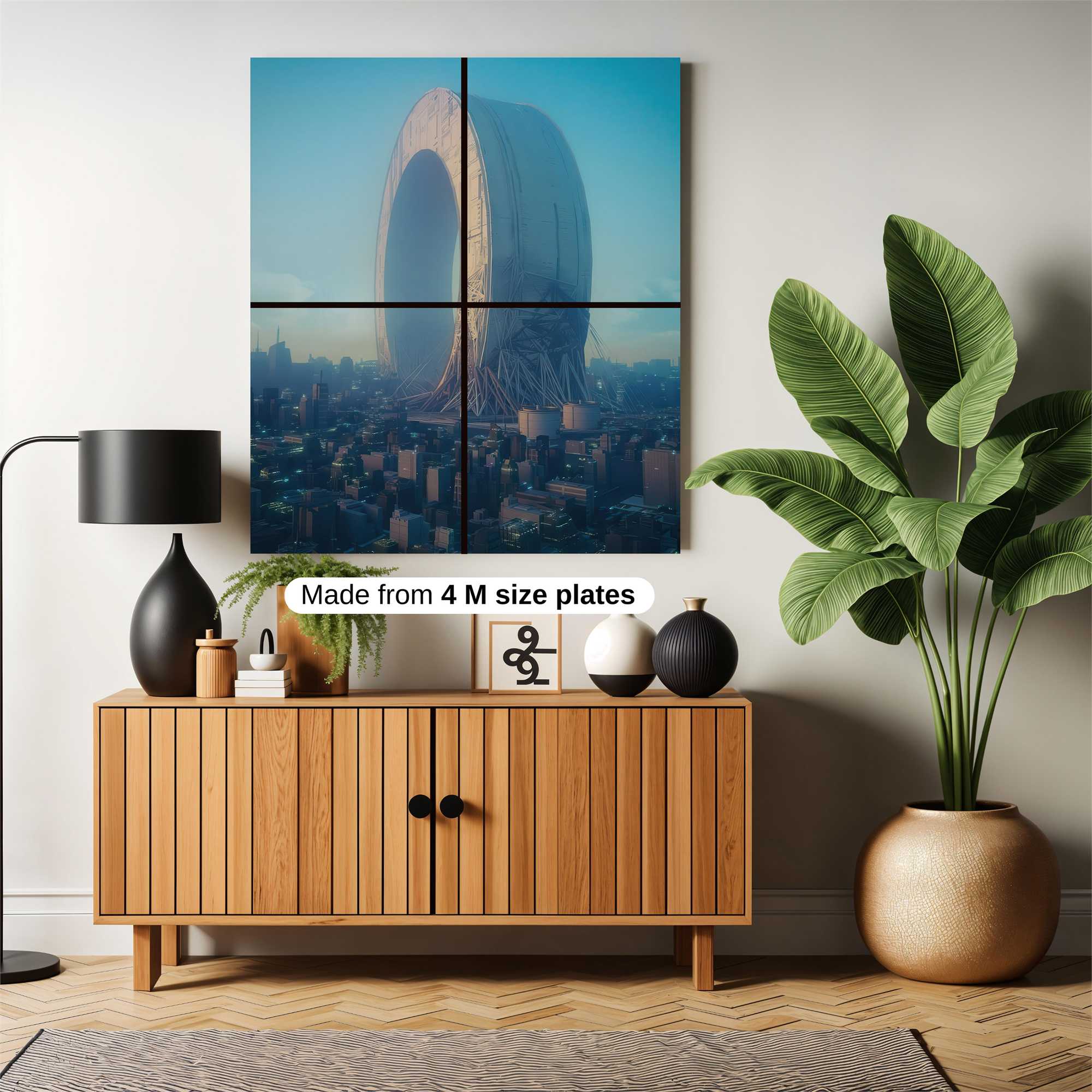 Futuristic Monolith Safe Wall Magnetic / M