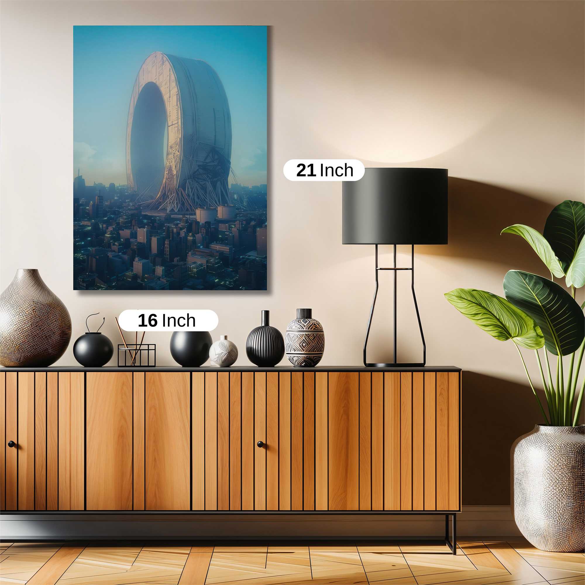 Futuristic Monolith Safe Wall Magnetic / M