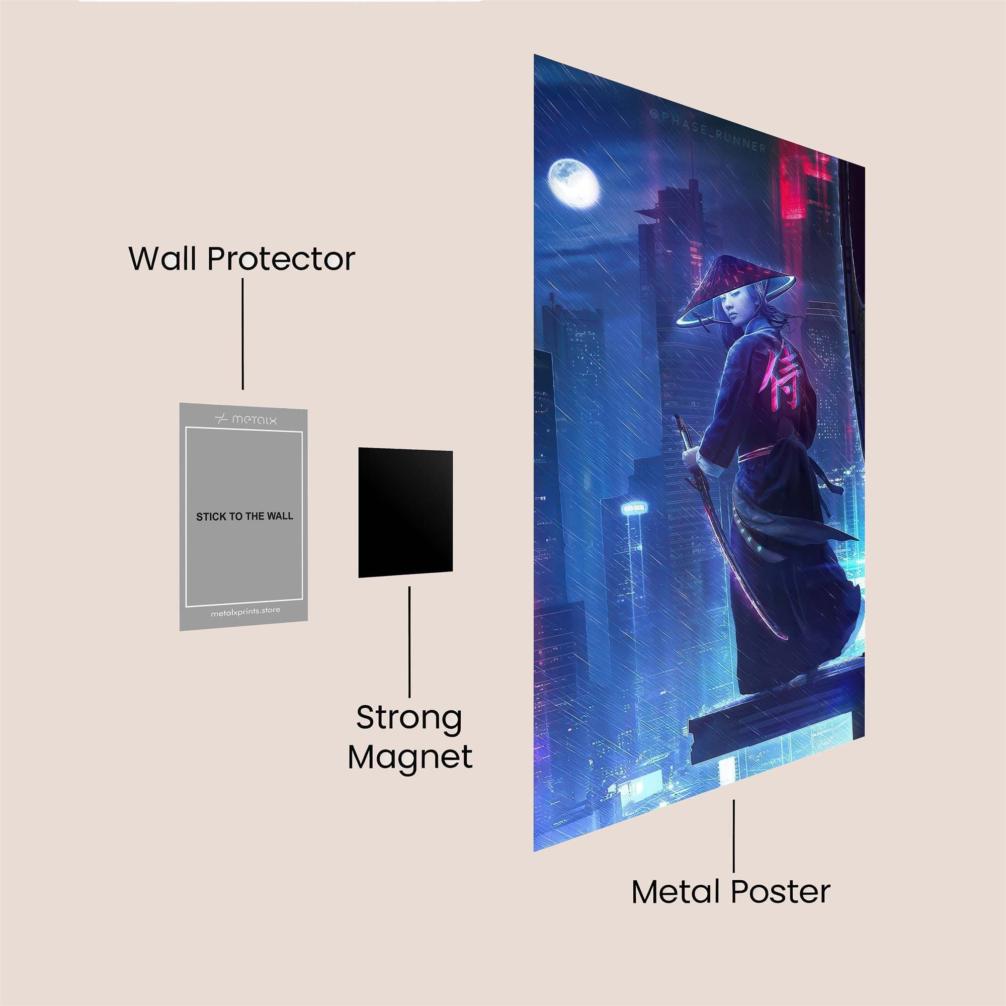 Samurai Reverie Safe Wall Magnetic / M