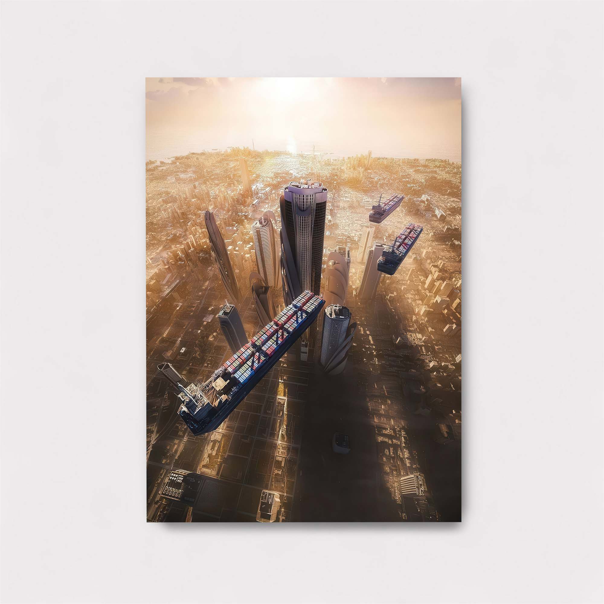 Floating Metropolis Safe Wall Magnetic / M