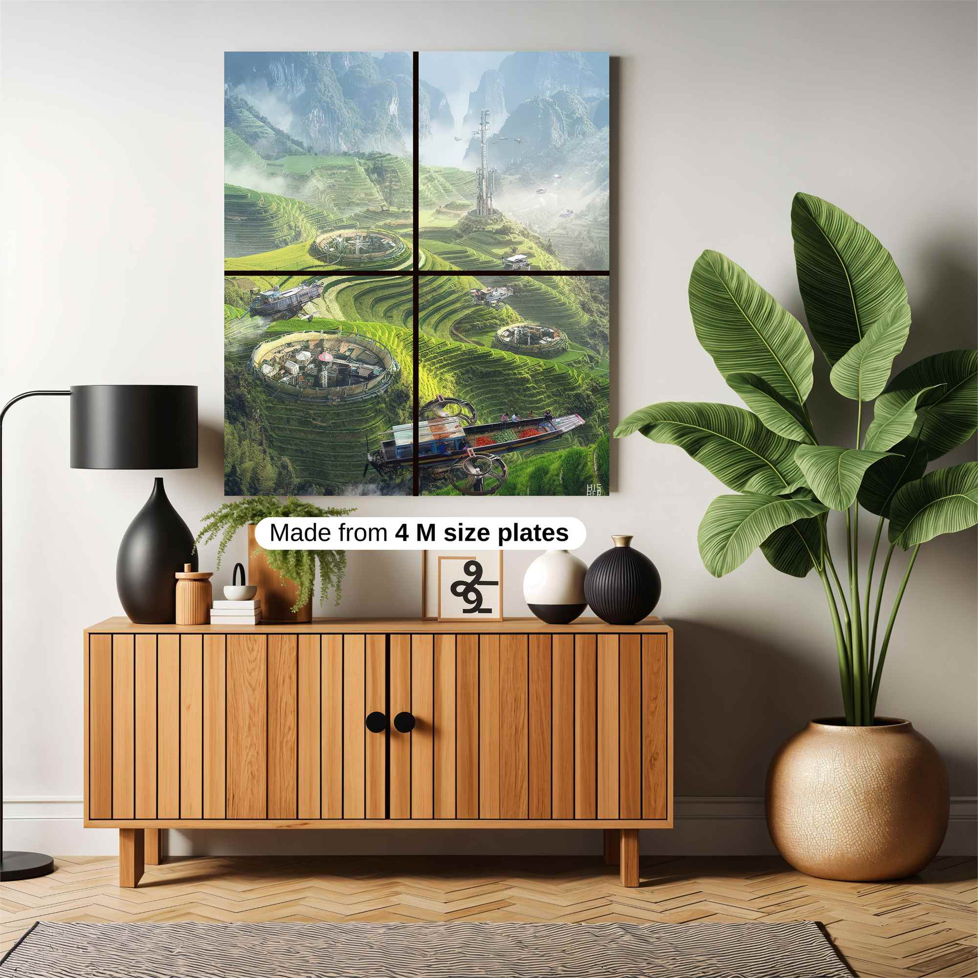 Futuristic Serenity Safe Wall Magnetic / M