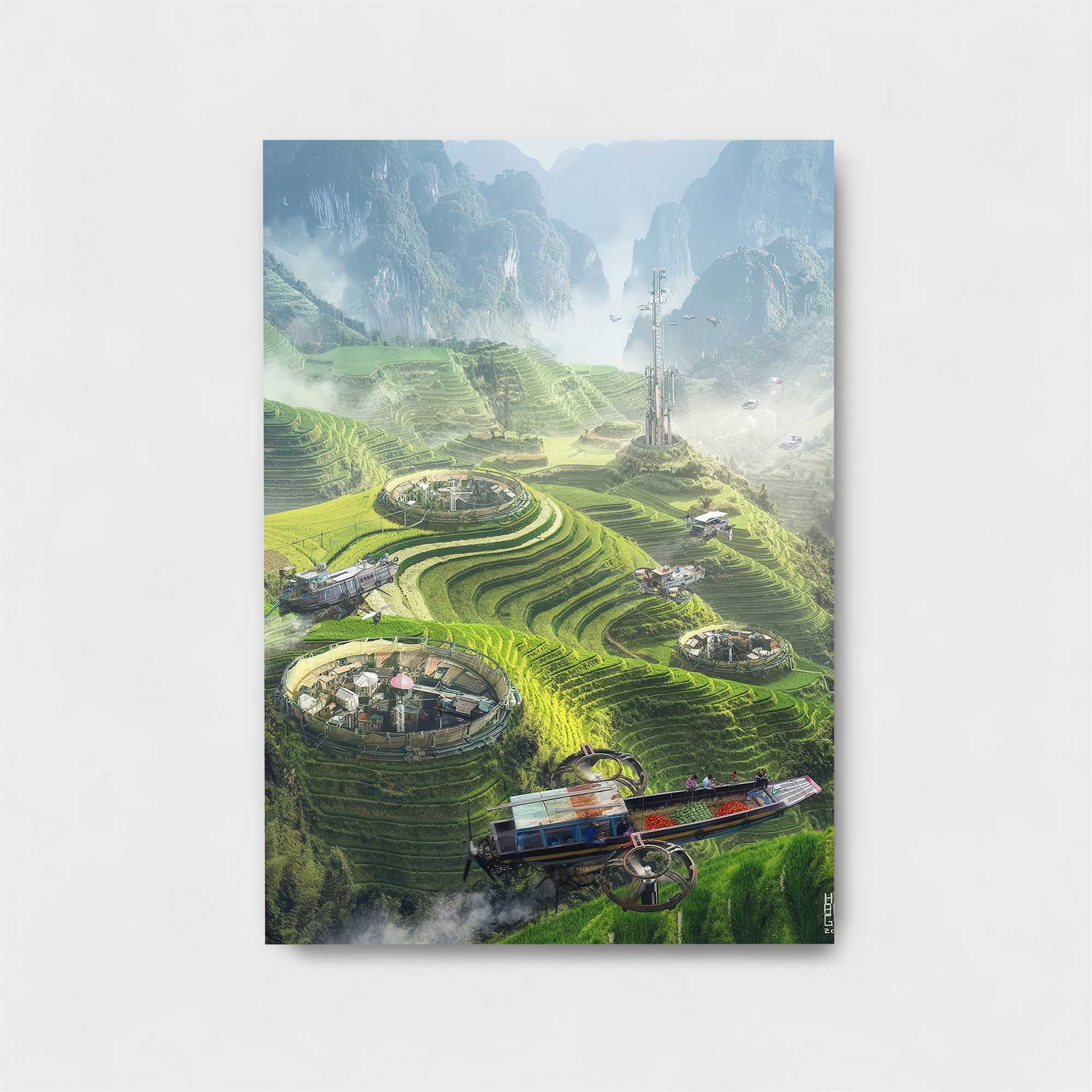 Futuristic Serenity Safe Wall Magnetic / M