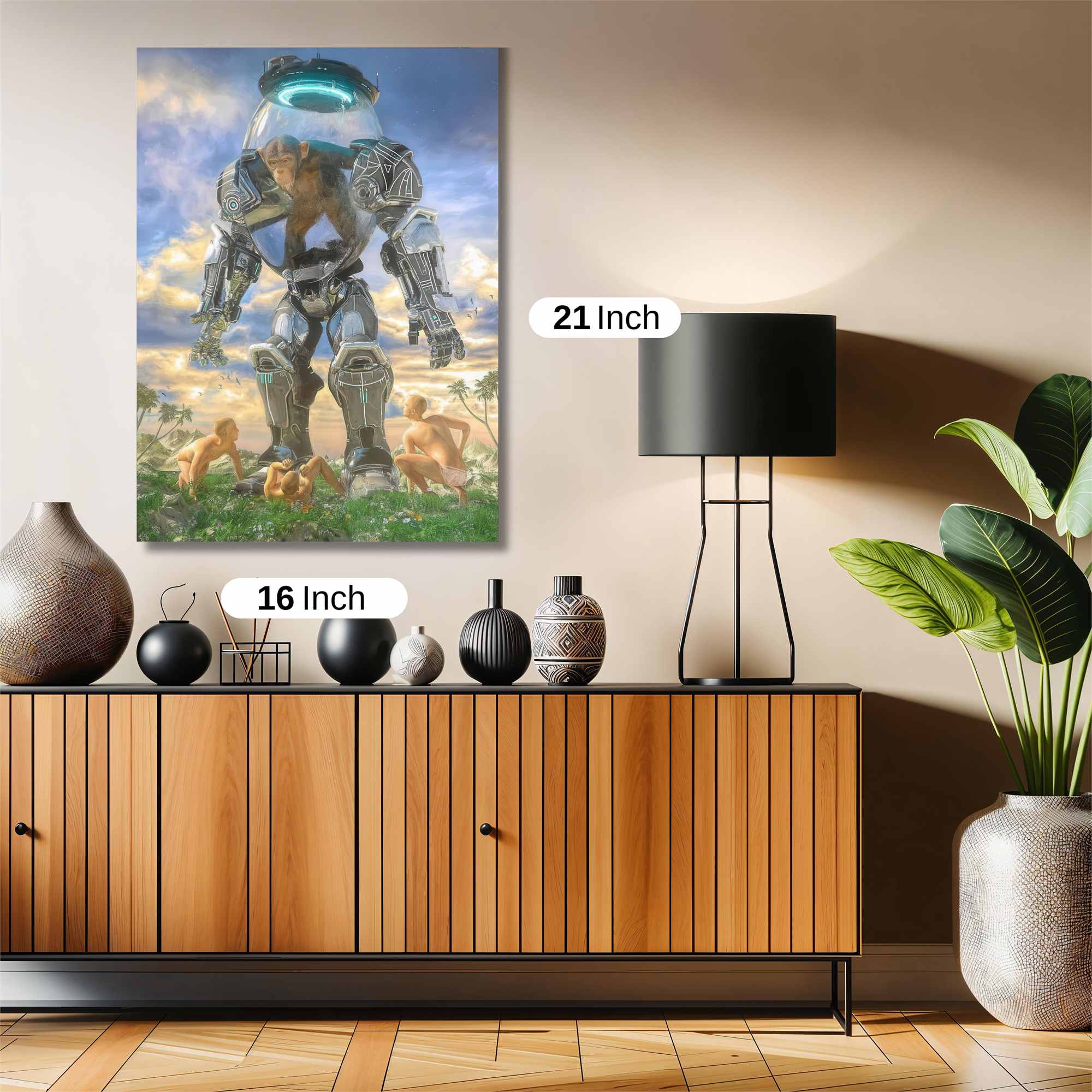 Primate Mechascene Safe Wall Magnetic / M