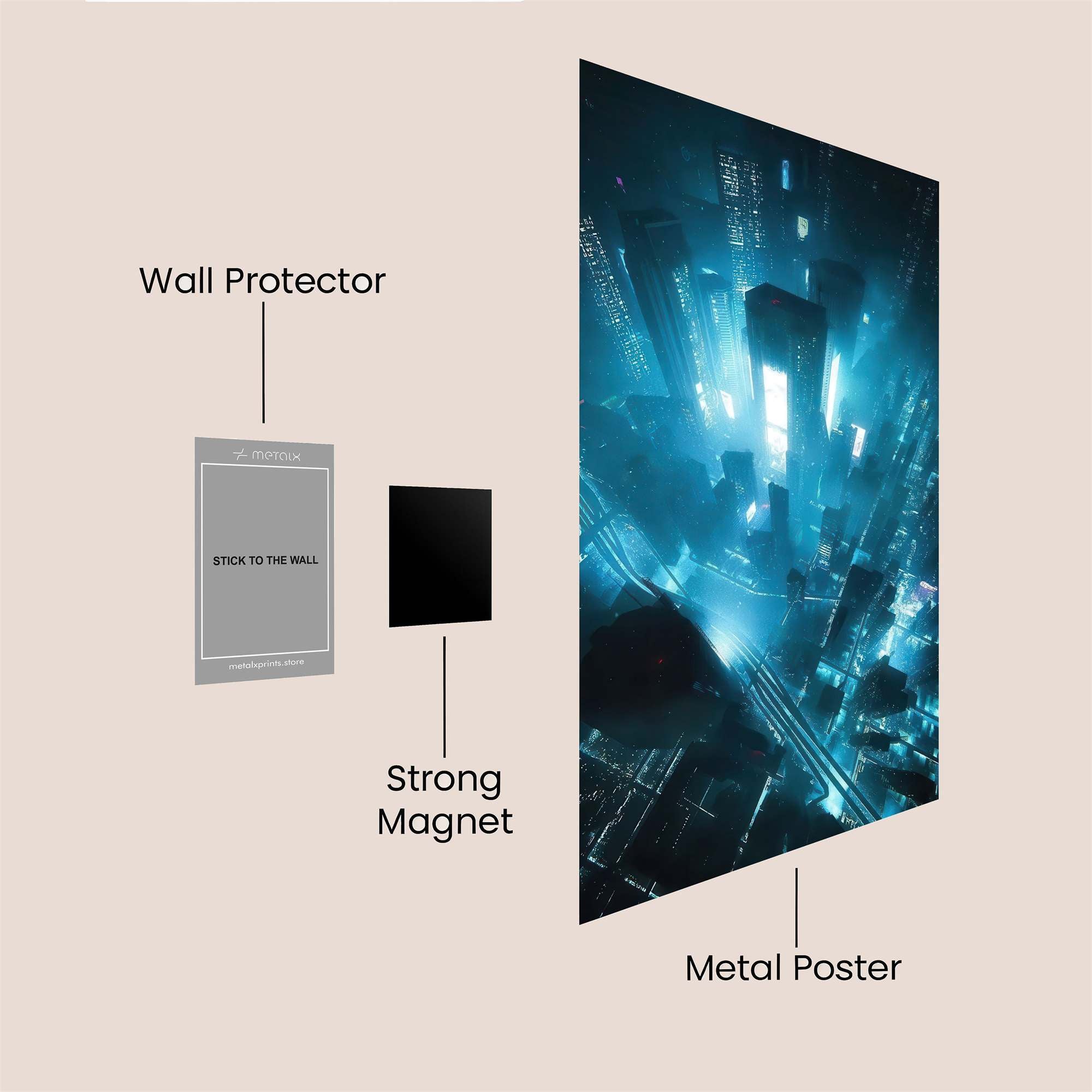 Neon Reverie Safe Wall Magnetic / M