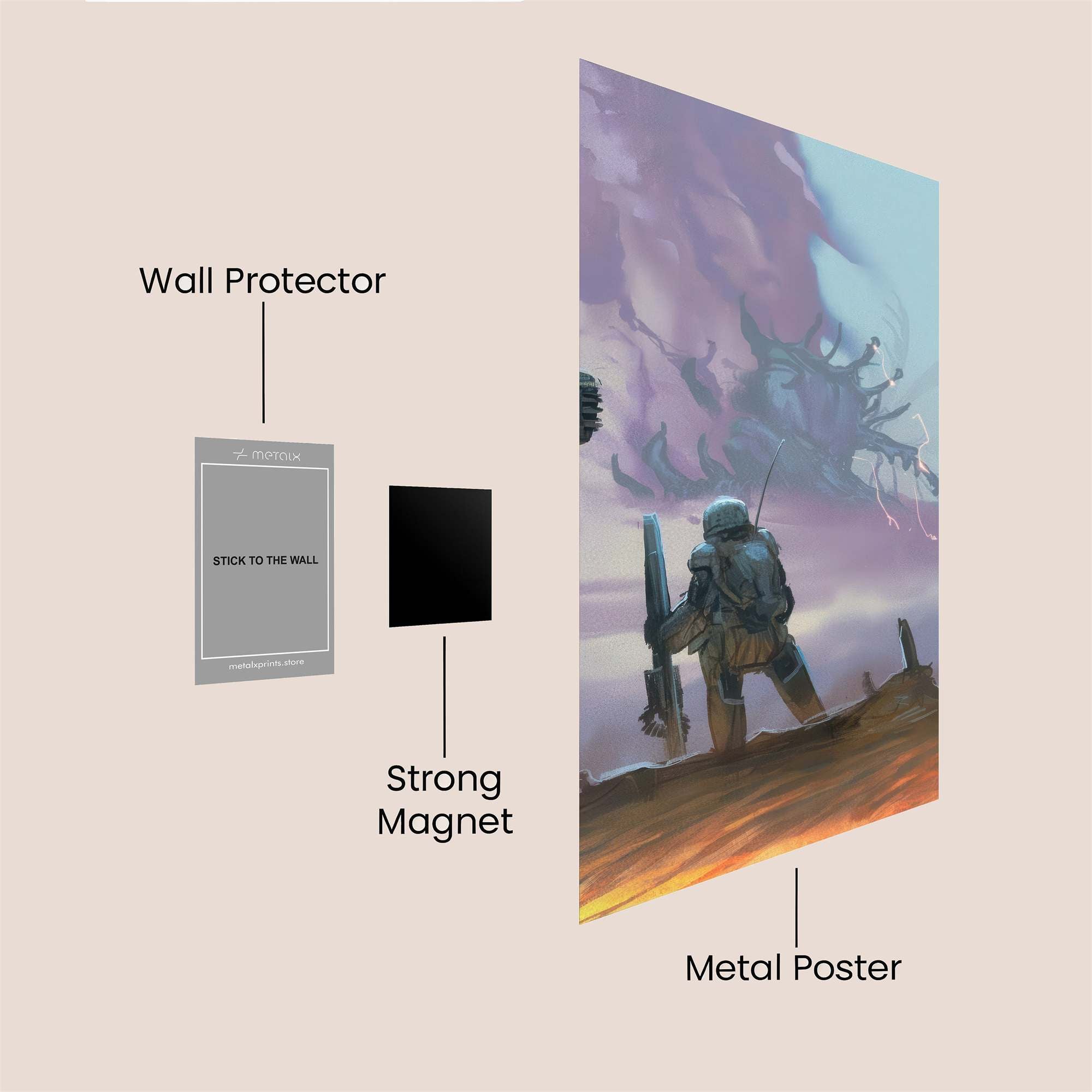 Alien Confrontation Safe Wall Magnetic / M