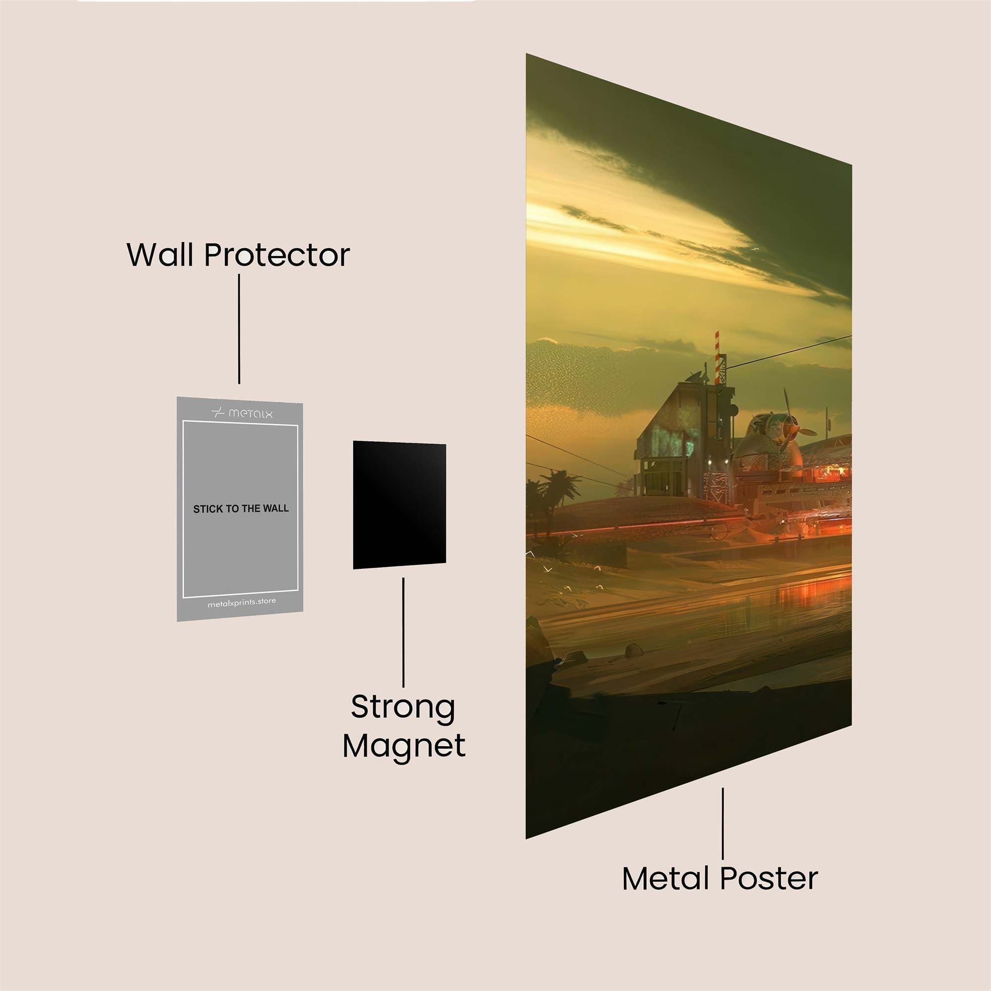 Cyber Ride Safe Wall Magnetic / M