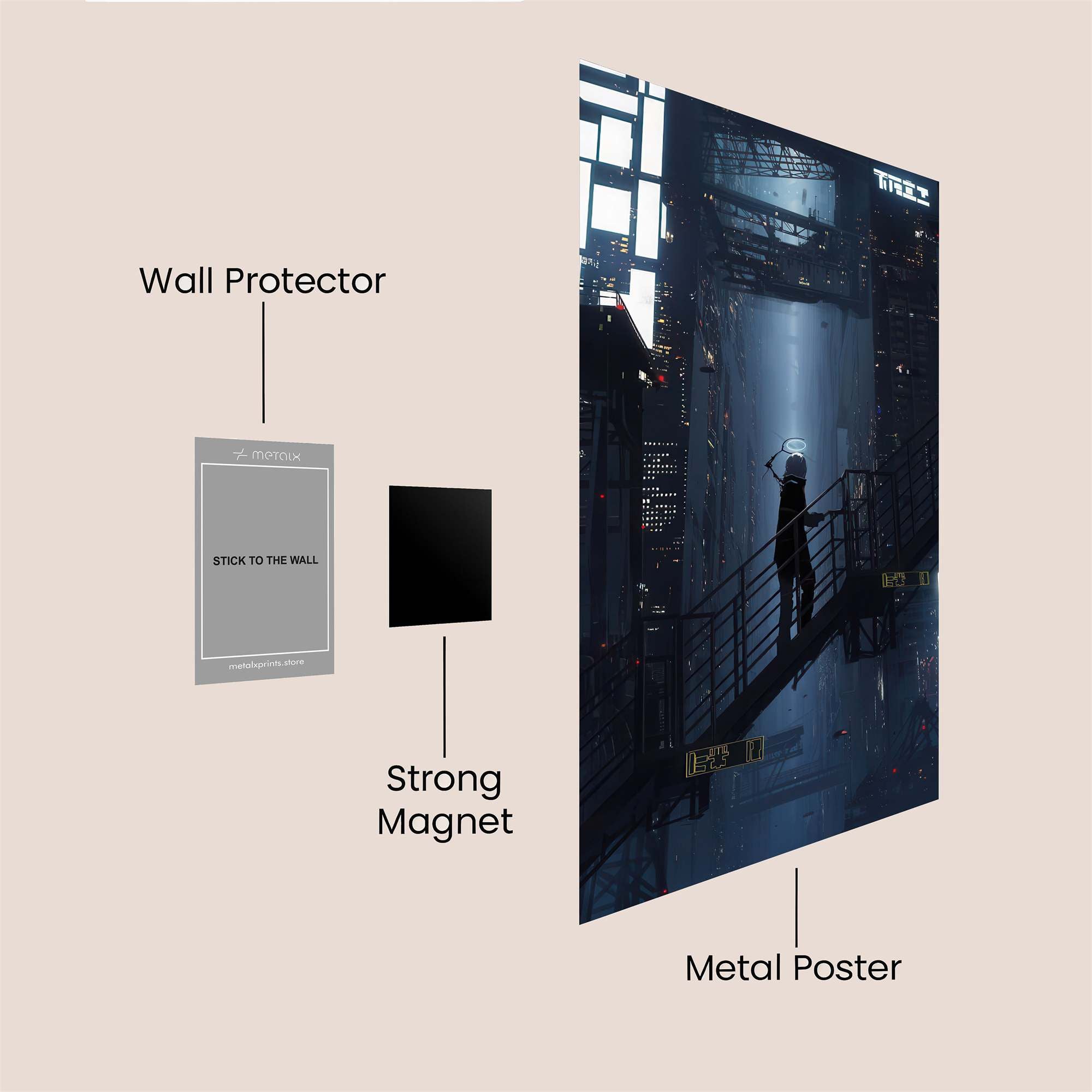 Cyber Ascendance Safe Wall Magnetic / M