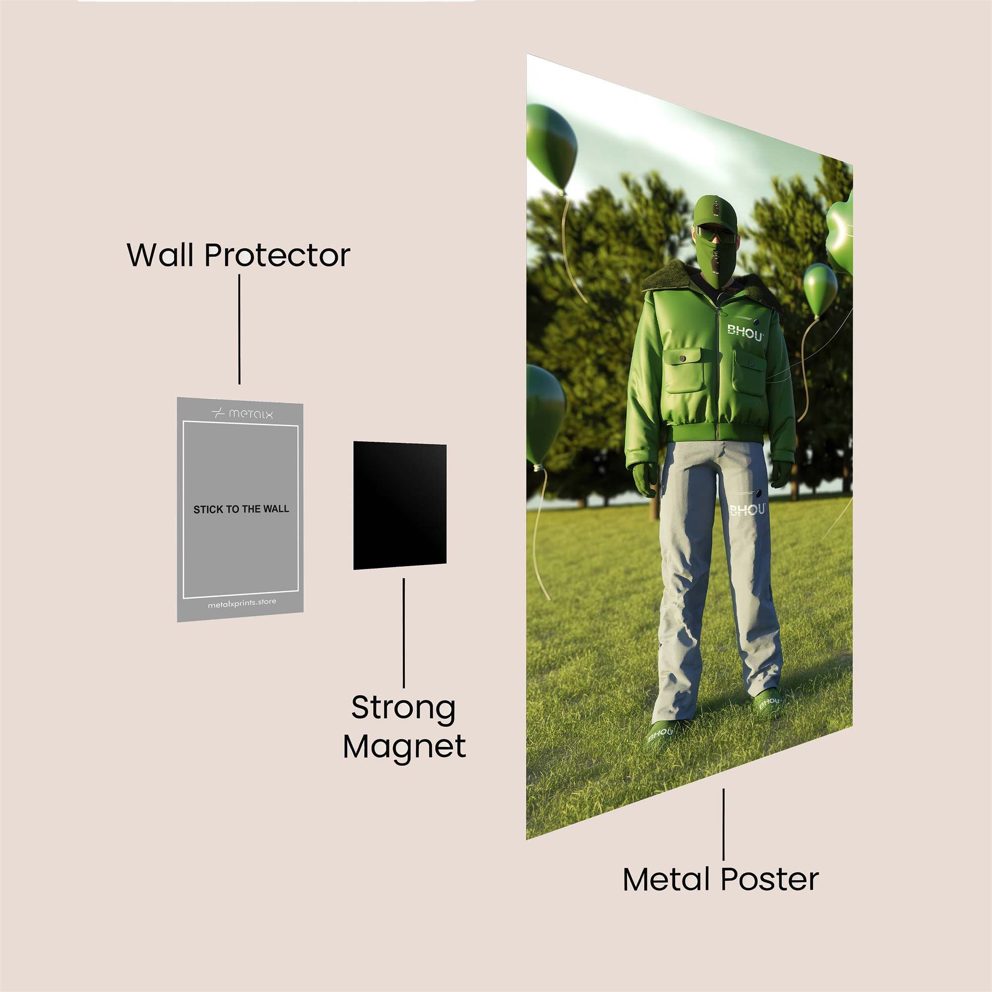 Green Enigma Safe Wall Magnetic / M